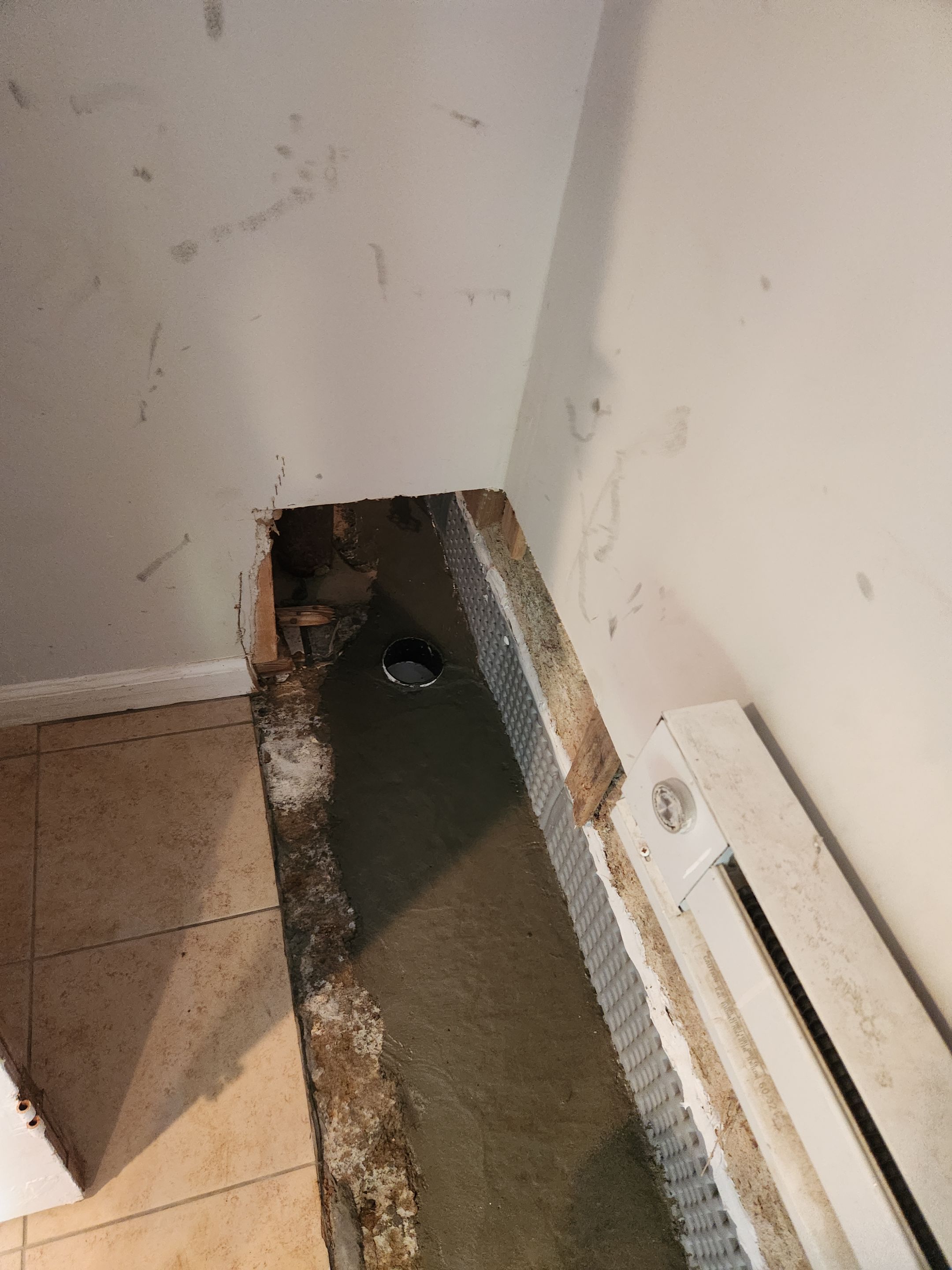 Interior French Drain Newton NJ by Pure Service Pro, LLC 