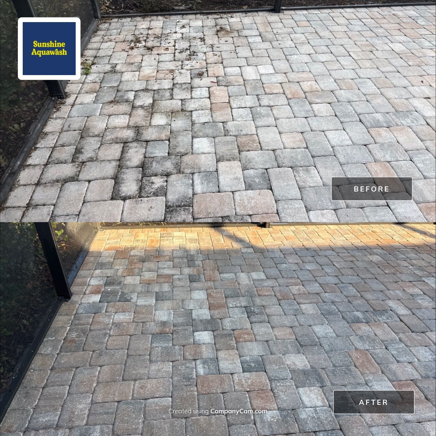 Paver Pool Deck Cleaning Showcase – Lakewood Ranch, FL by Sunshine AquaWash