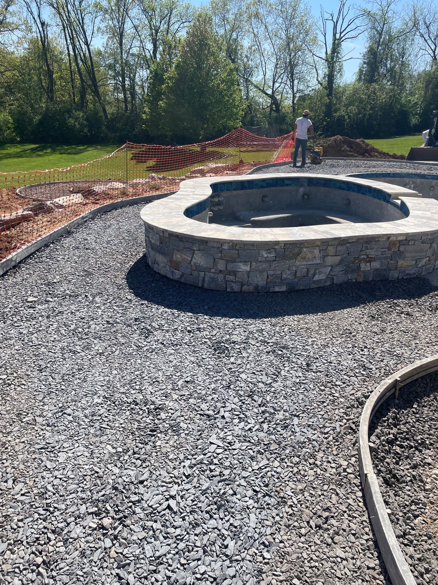 Stamped Pool Deck in Whitehall, PA by Architectural Concrete Design