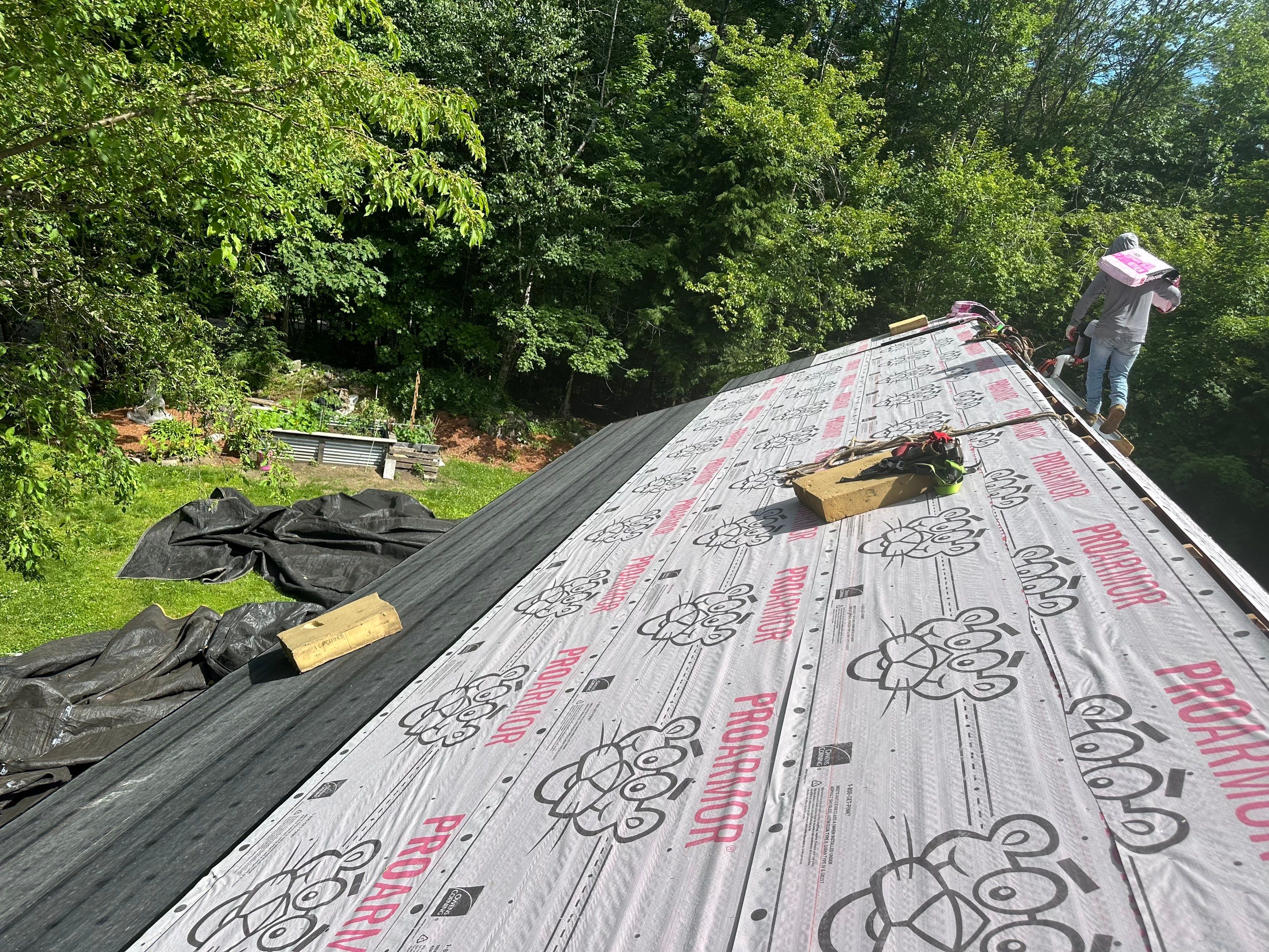 Owens Corning Asphalt Shingle Roof Replacement in New Boston, NH by Tall pine roofing