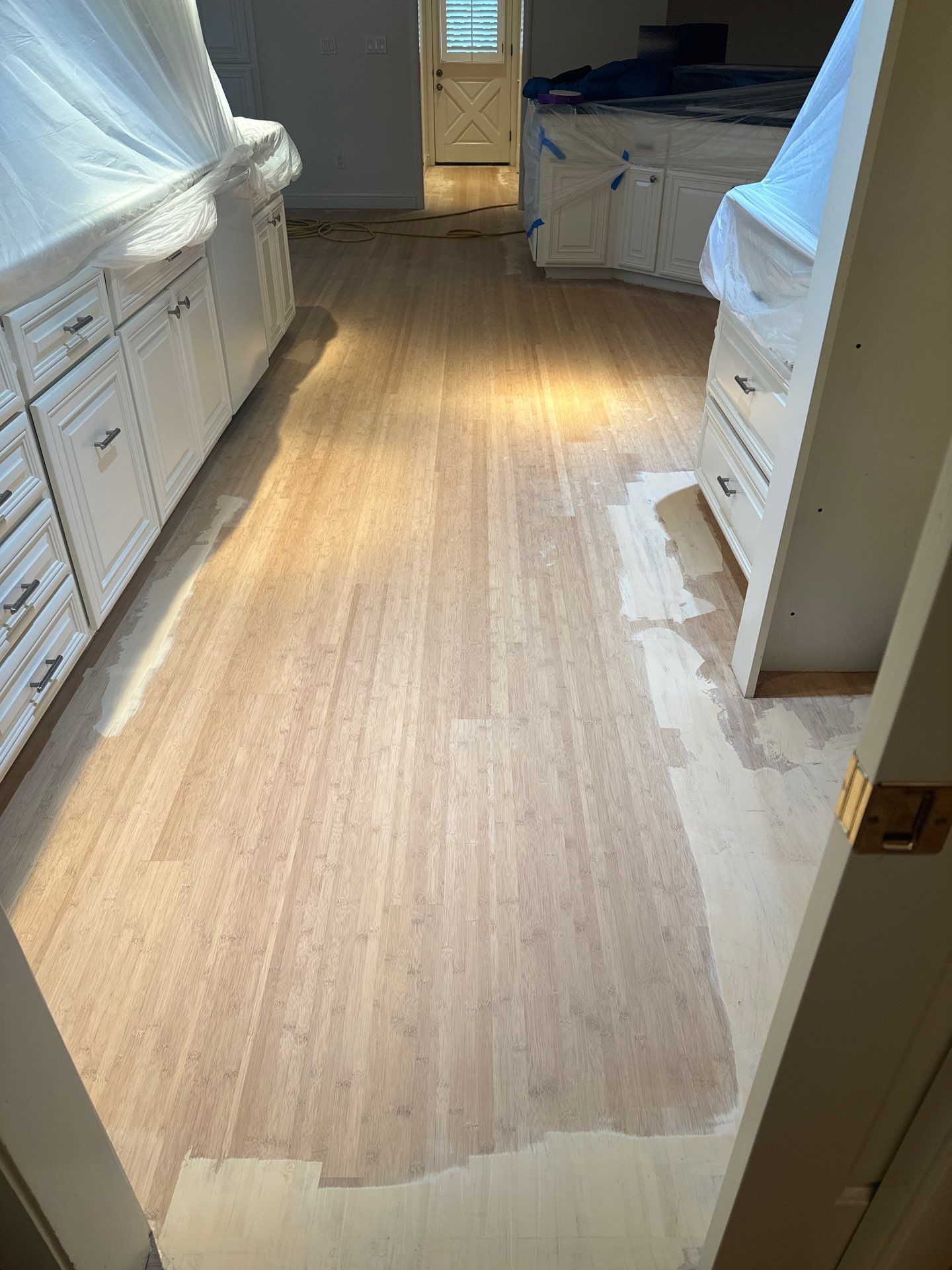 Bamboo Floor Refinish in Fair Oaks by Footprints Floors South Sacramento