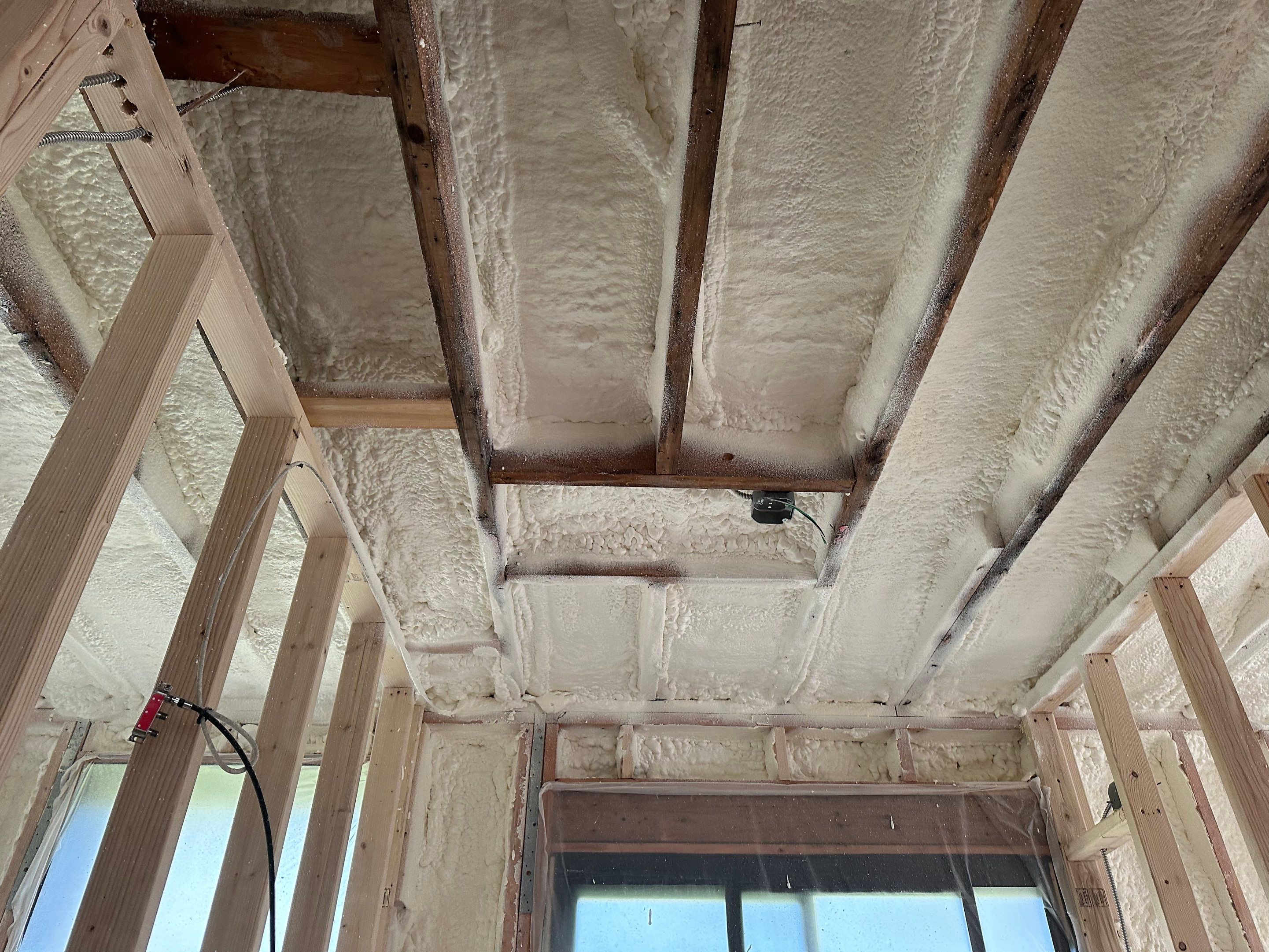 Attic Insulation using Closed Cell Spray Foam by NYS Foam & Energy