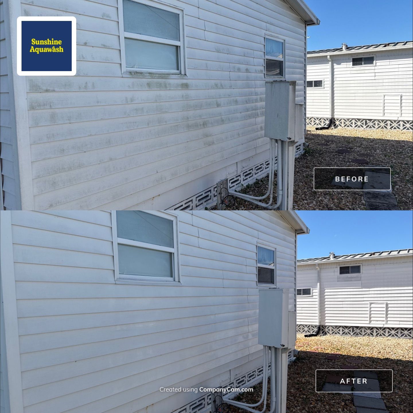 Trailer Estates Mobile Home Cleaning + Driveway & Patio Wash | Bayshore Gardens, FL by Sunshine AquaWash