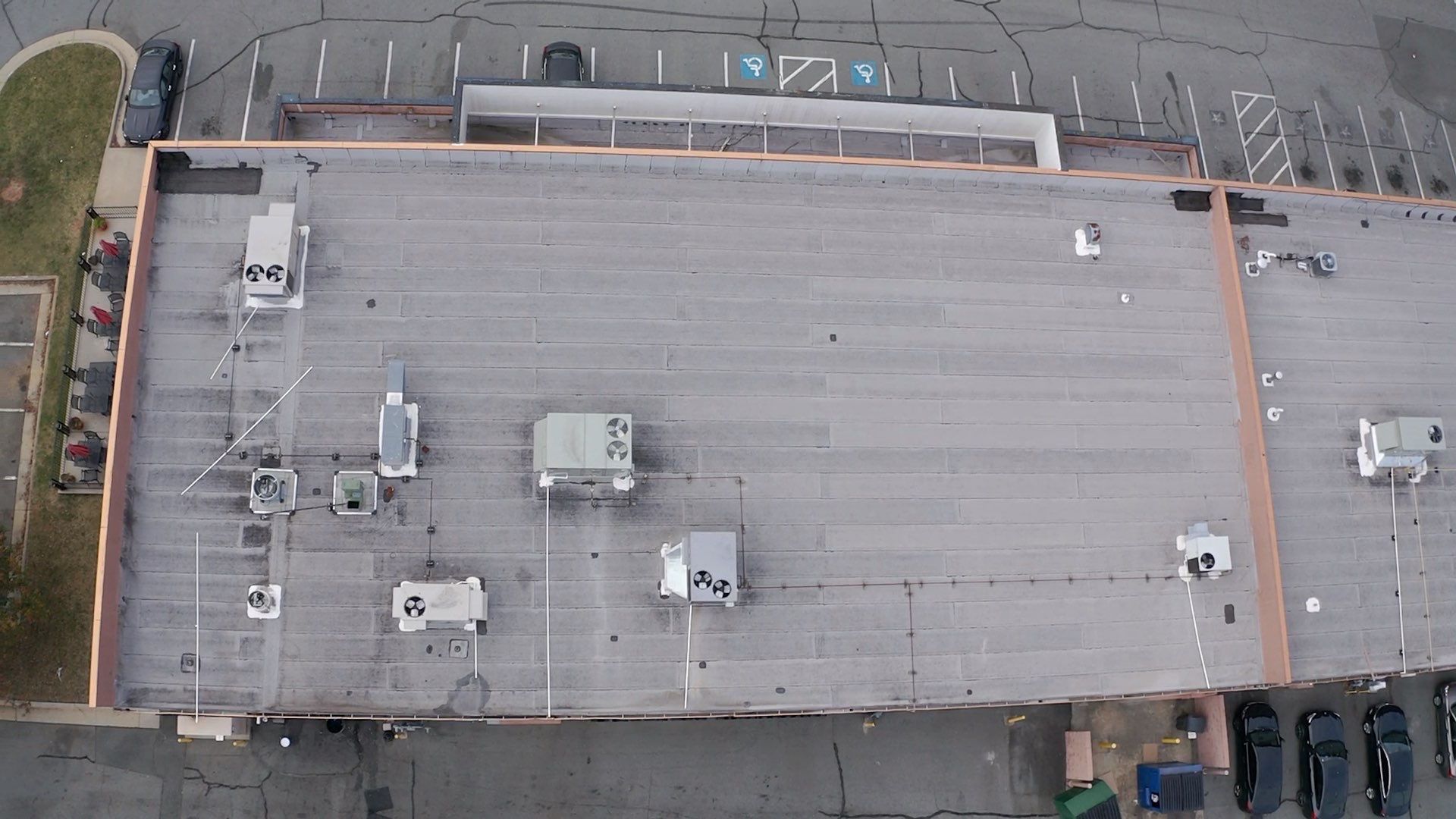 Commercial Coating using Poly Urerthane and Silicone Coating by Just In Time Roofing and Restoration