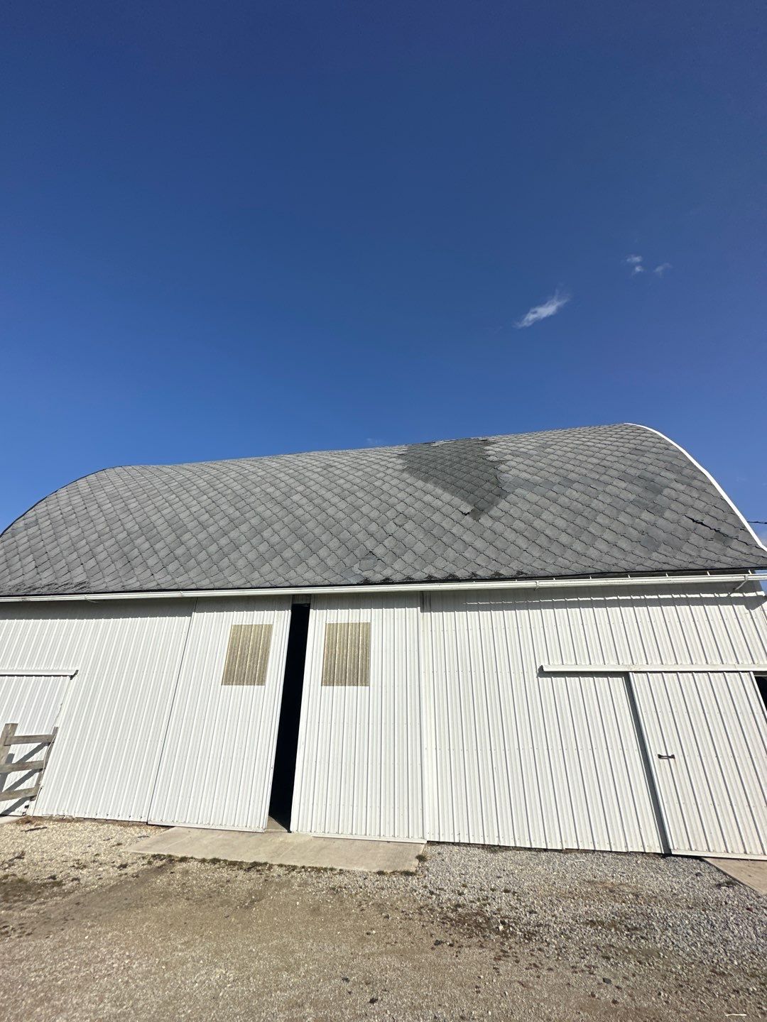Barn Roofing Installation using GAF Timberline HDZ Charcoal by Nitro Roofing and Construction