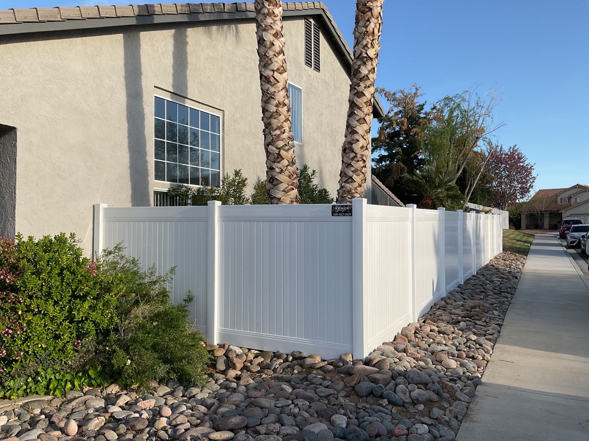 Fence Installation using Vinyl by Fence Guys Inc.