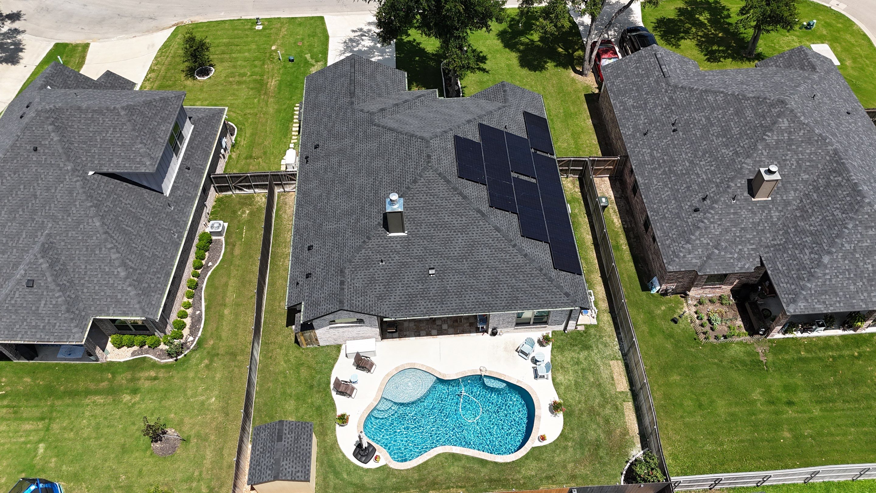 Temple TX — Hail Damage Roof Replacement & Solar Detach and Reset, South Temple by ROAM Roof & Solar