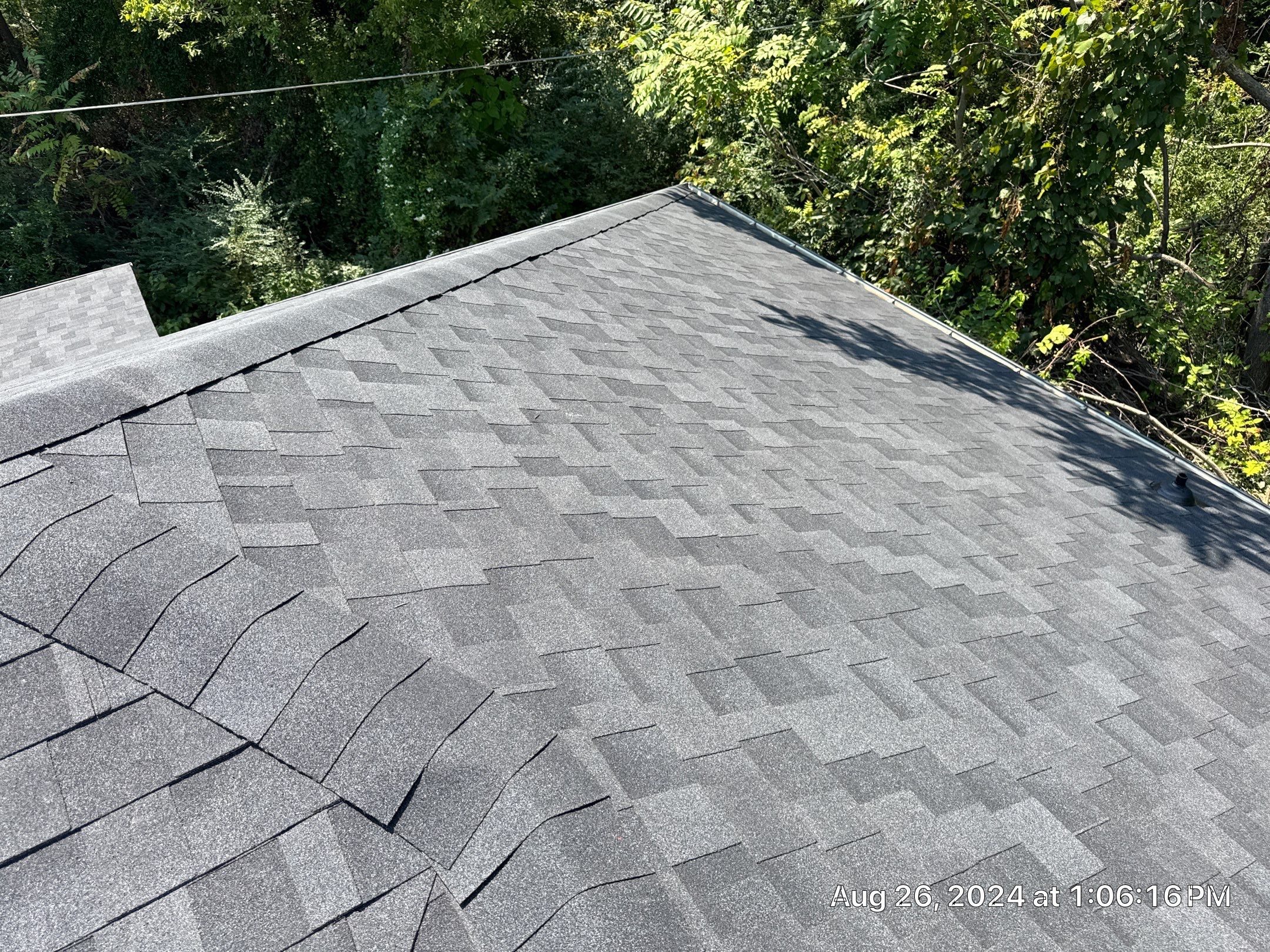 Reroof using IKO Granite Black by Castillo Roofing