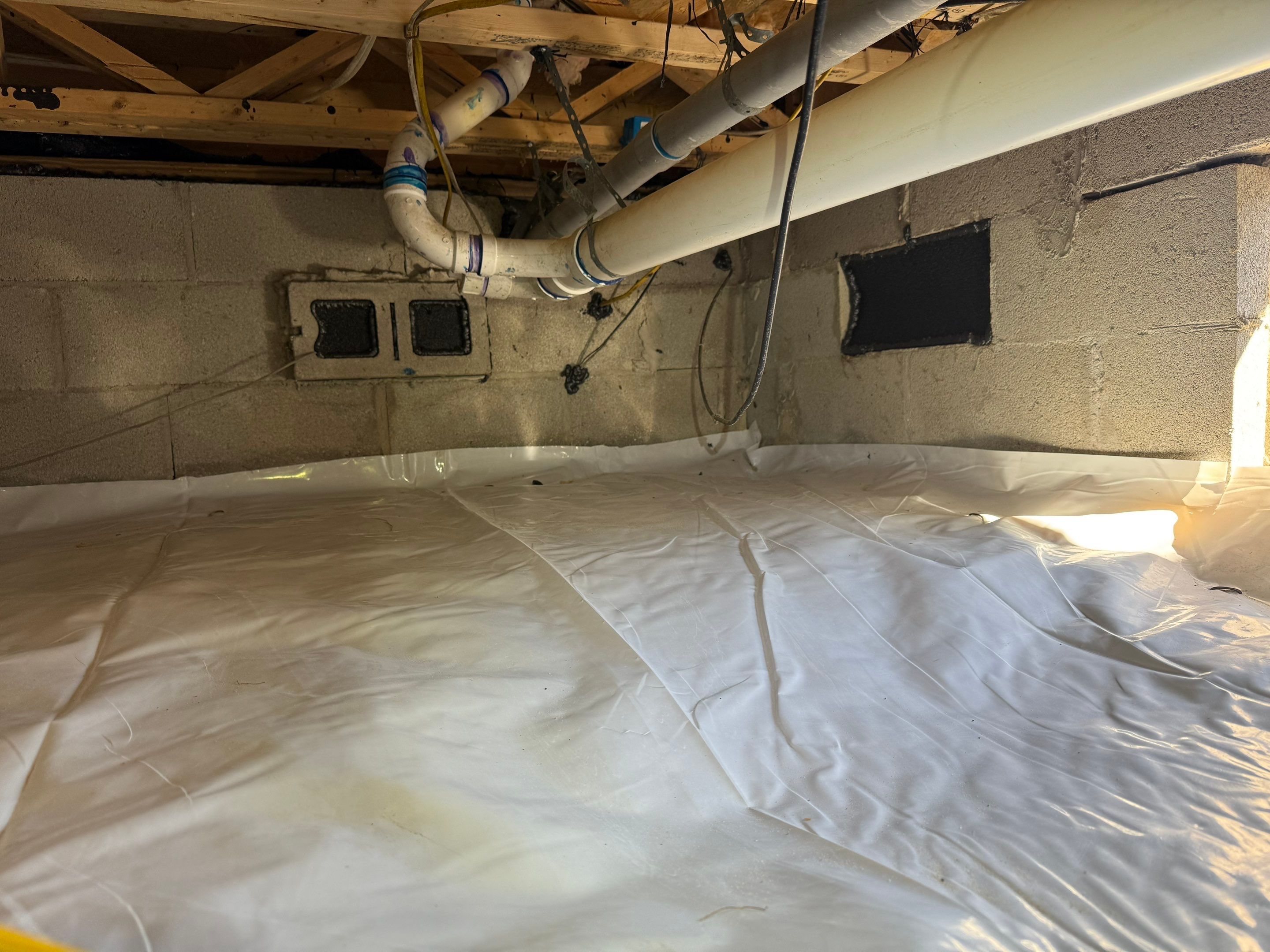 Project in Elizabeth City by Patriot Crawl Space Repairs