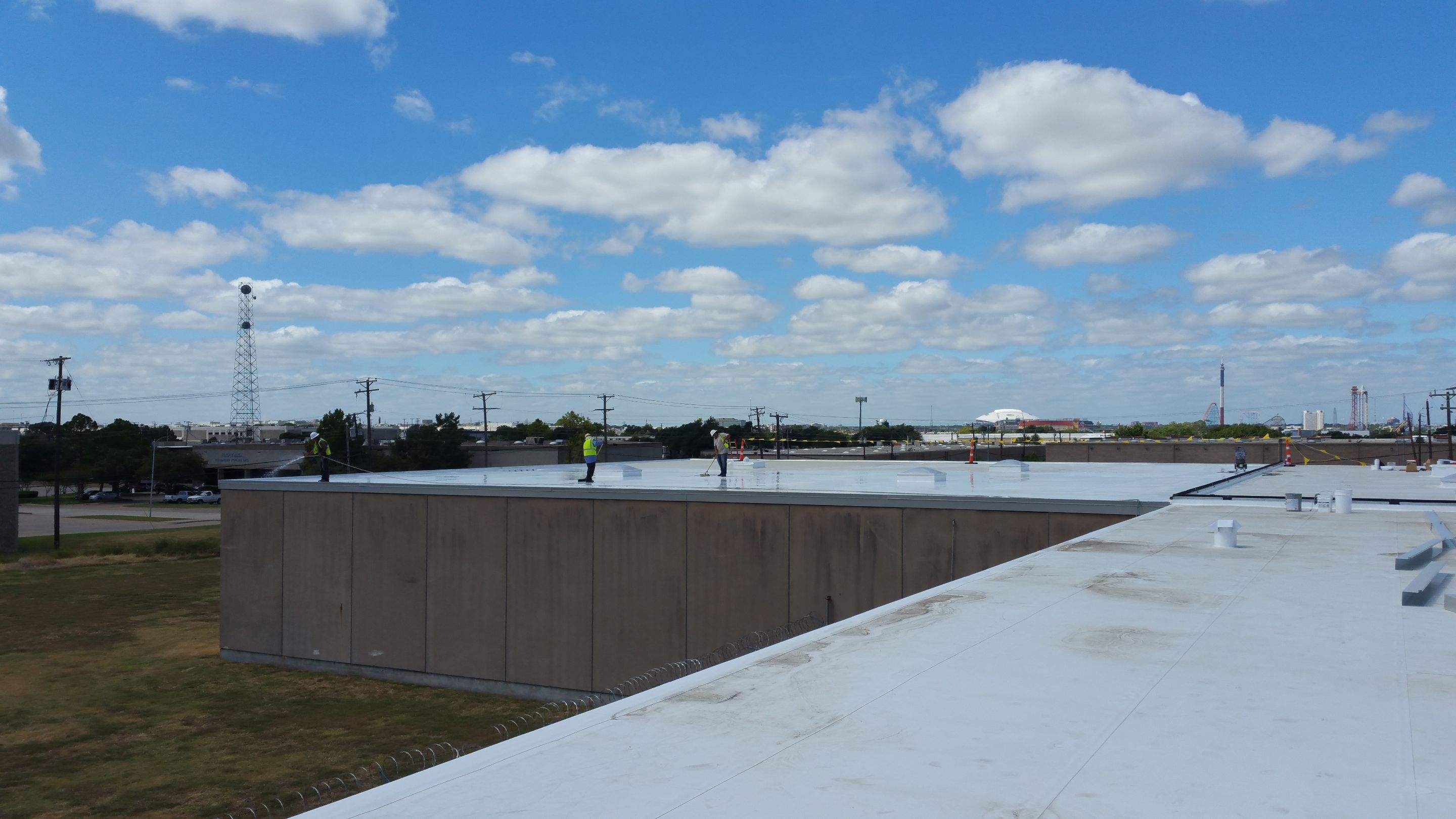 Massive Storm Damage Project - Factory in Arlington by First United Roofing & Construction