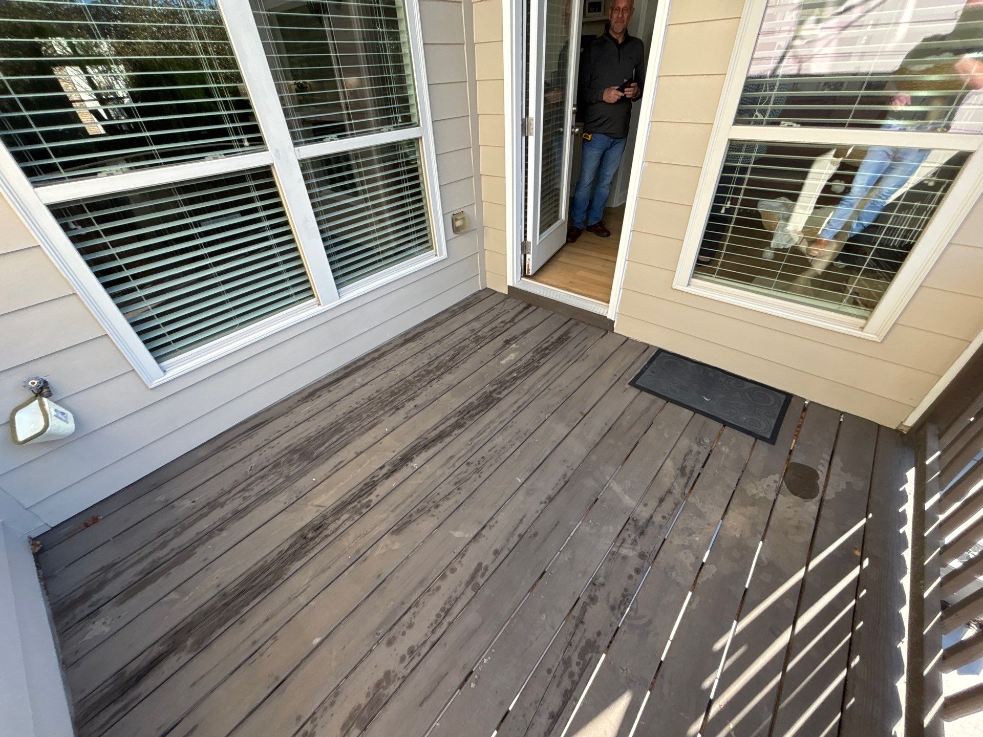 Alpharetta Deck Resurface and Stain using Cedar Decking and Sherwin Williams by Nelson Exteriors