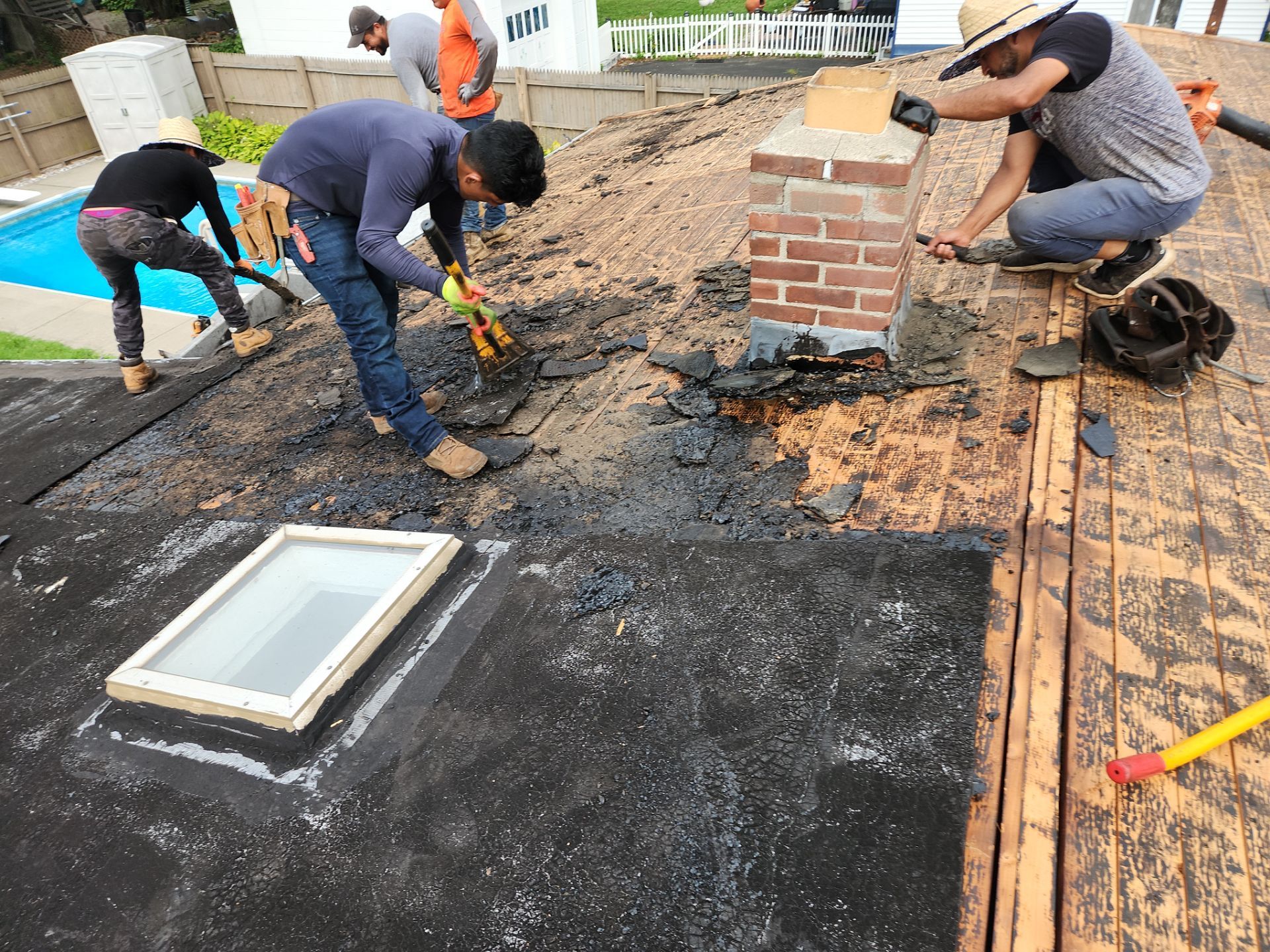 Residential Roofing Installation using Owens Corning TruDefinition Duration AR - Estate Gray by A Plus Exterior