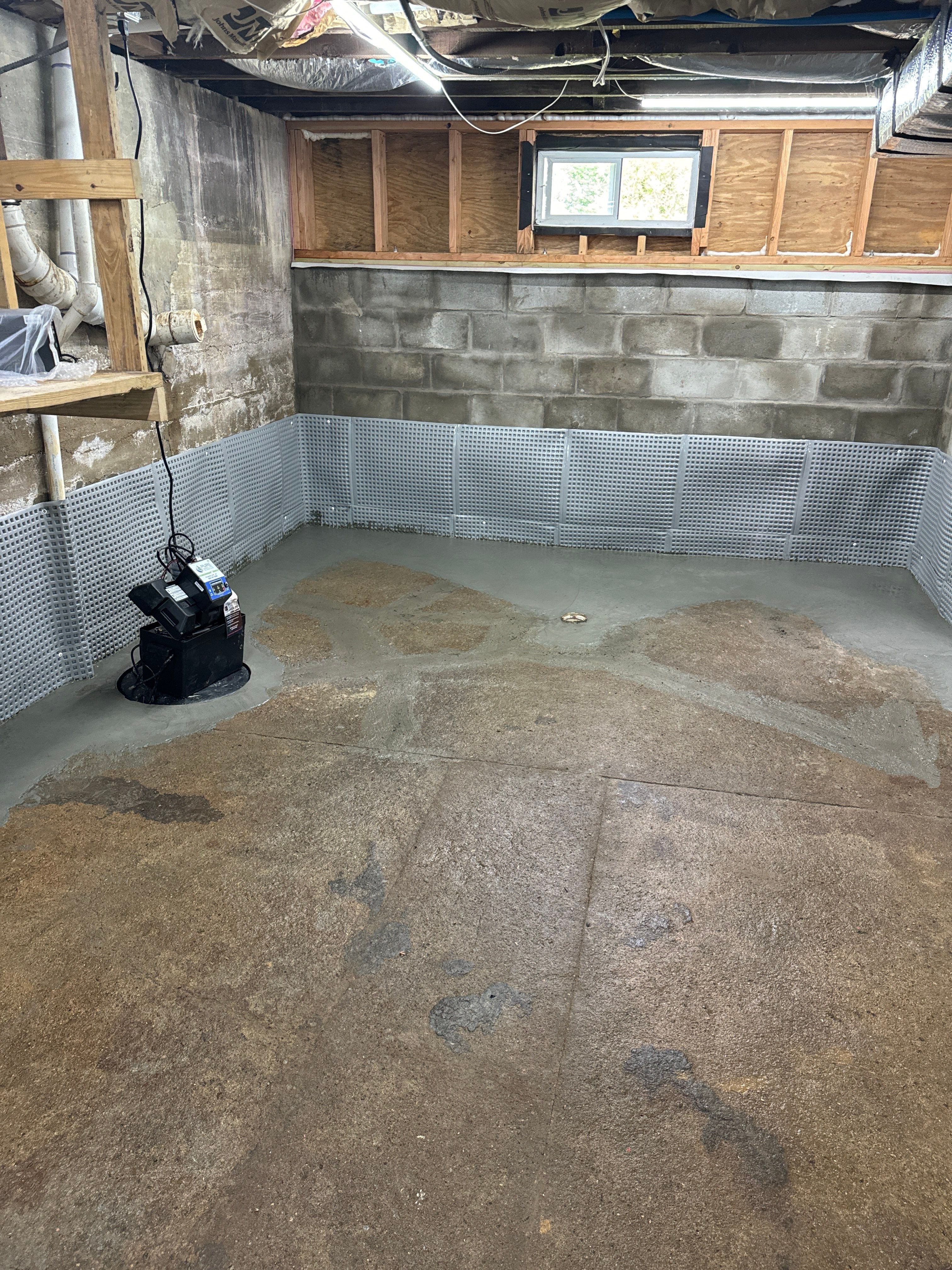 Interior French Drain Boonton NJ by Pure Service Pro, LLC 