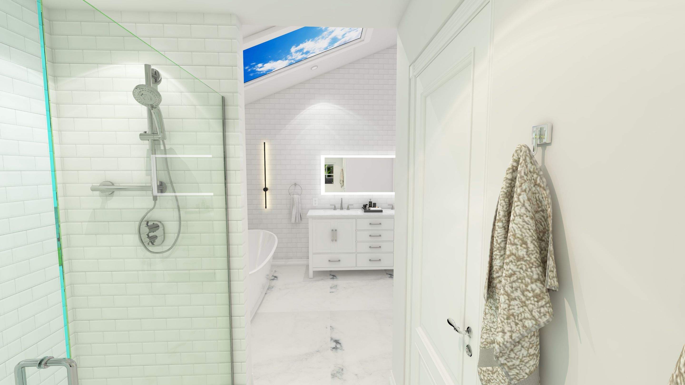 Bathroom Remodel using Tile by Home Concepts Construction