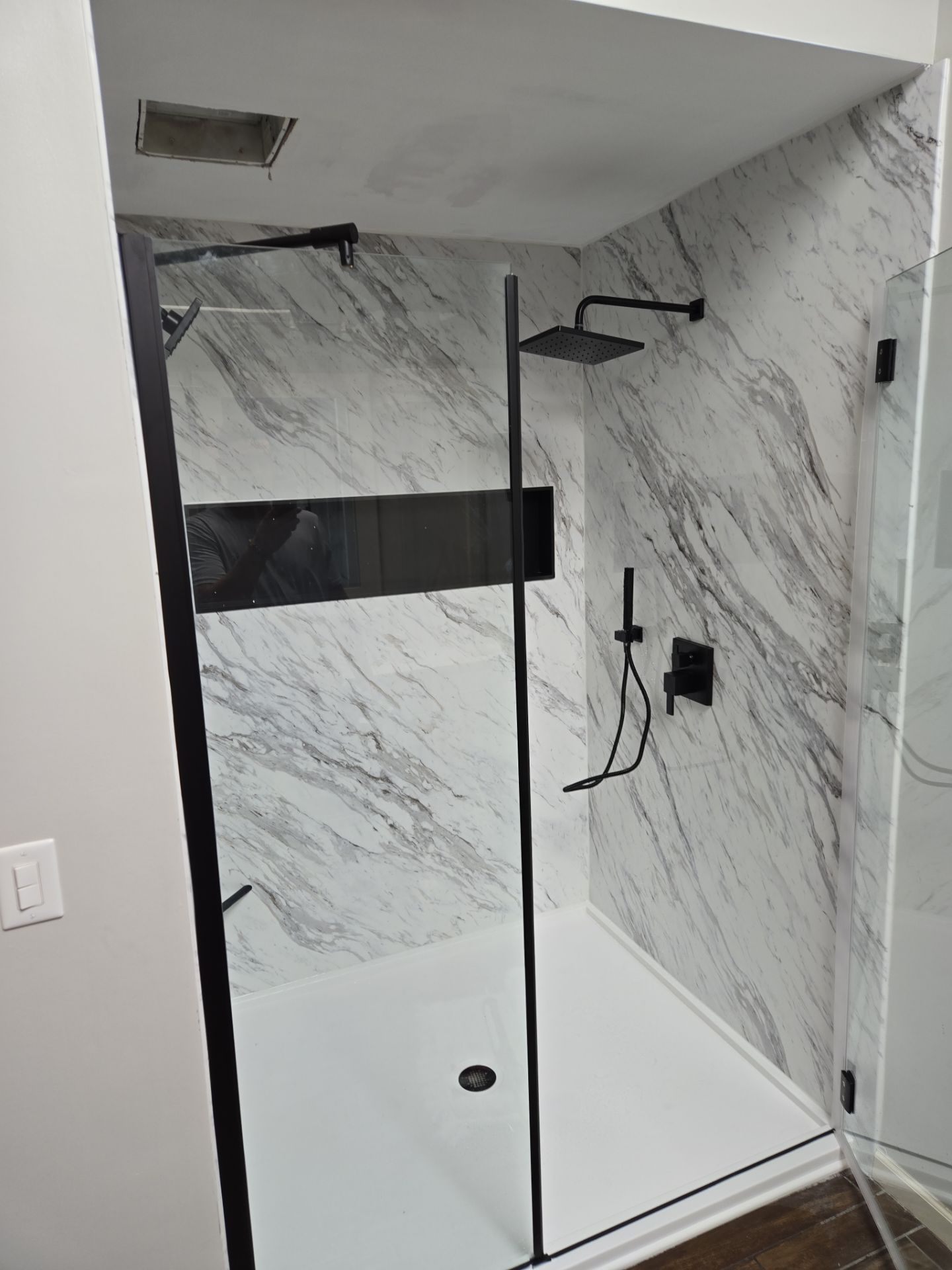 Existing tile shower was a rotting disaster by The Shower Company