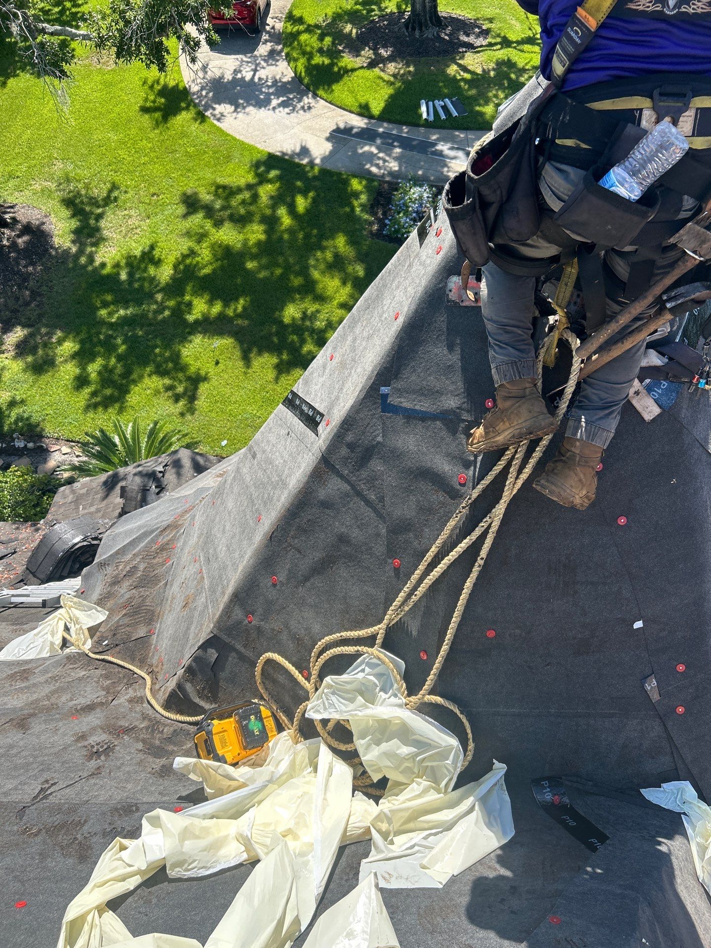 Residential Roofing Installation with Black Shadow Shingles in Clermont by Pinnacle Roofing Group
