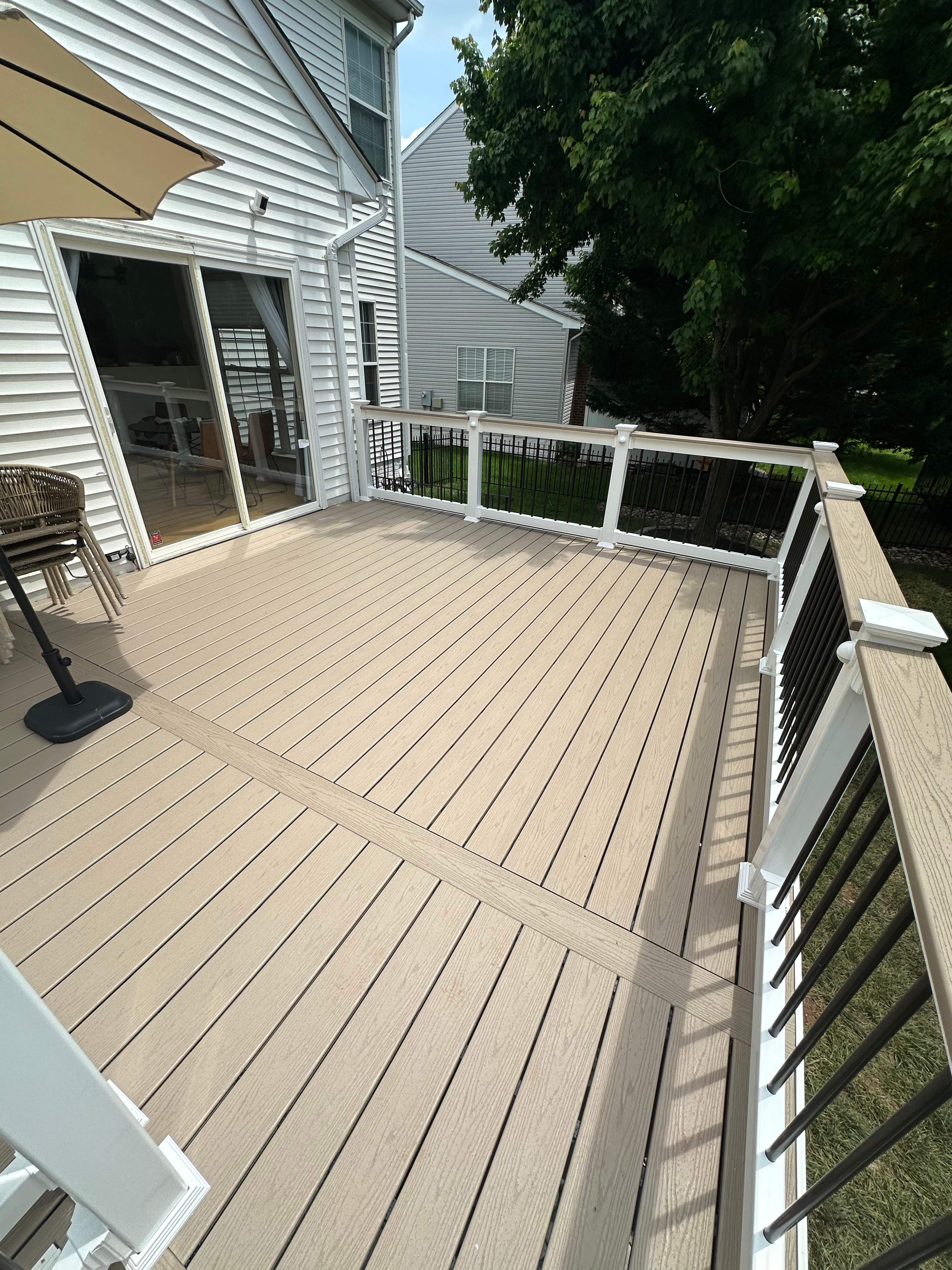 New Trex Composite Deck in Ashburn, VA by Sunburst Construction Inc