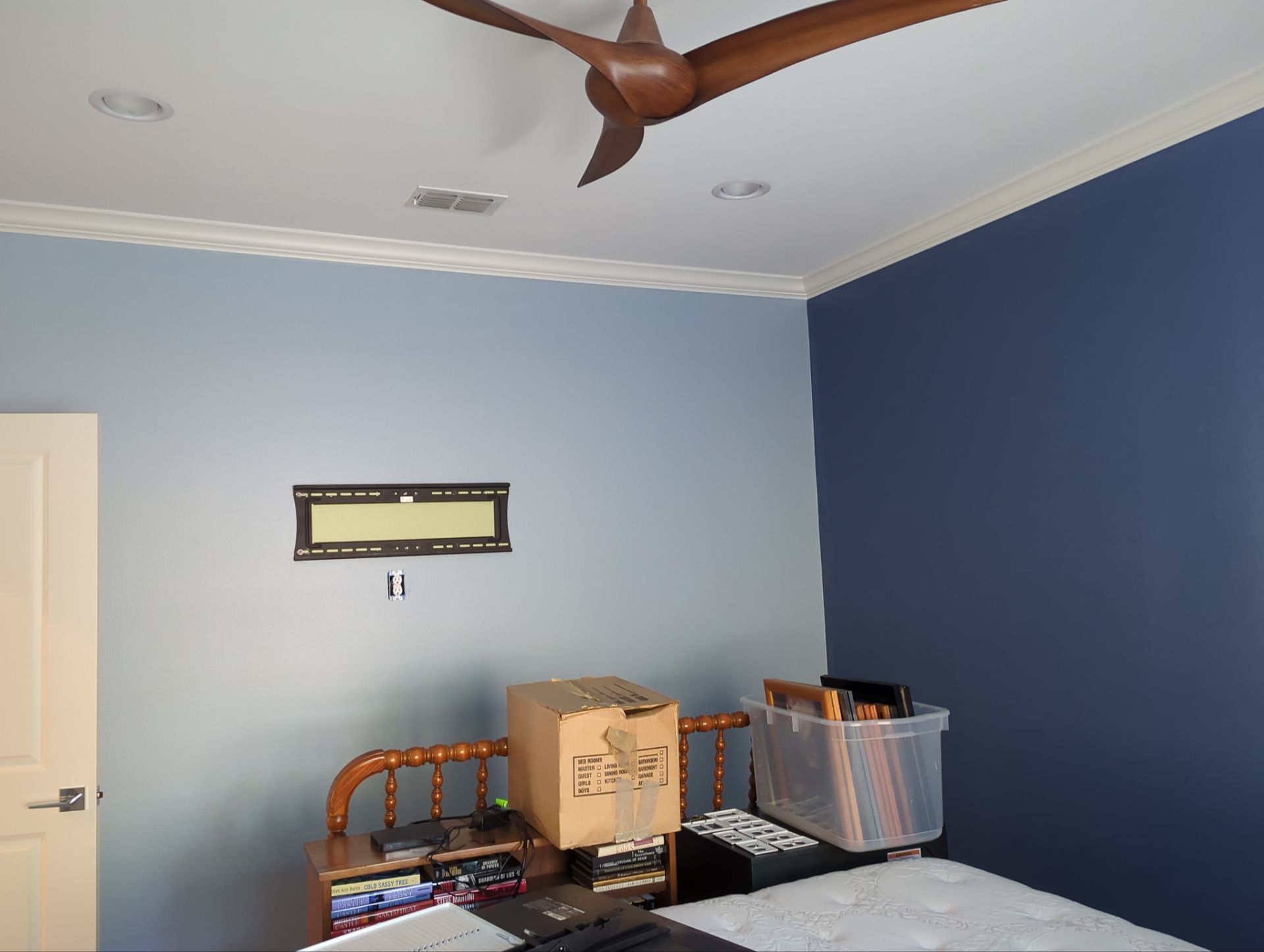 Interior Painting in Tyler, TX | Vivid Blue Rooms & Bathroom Refresh by Quality Coats Painting