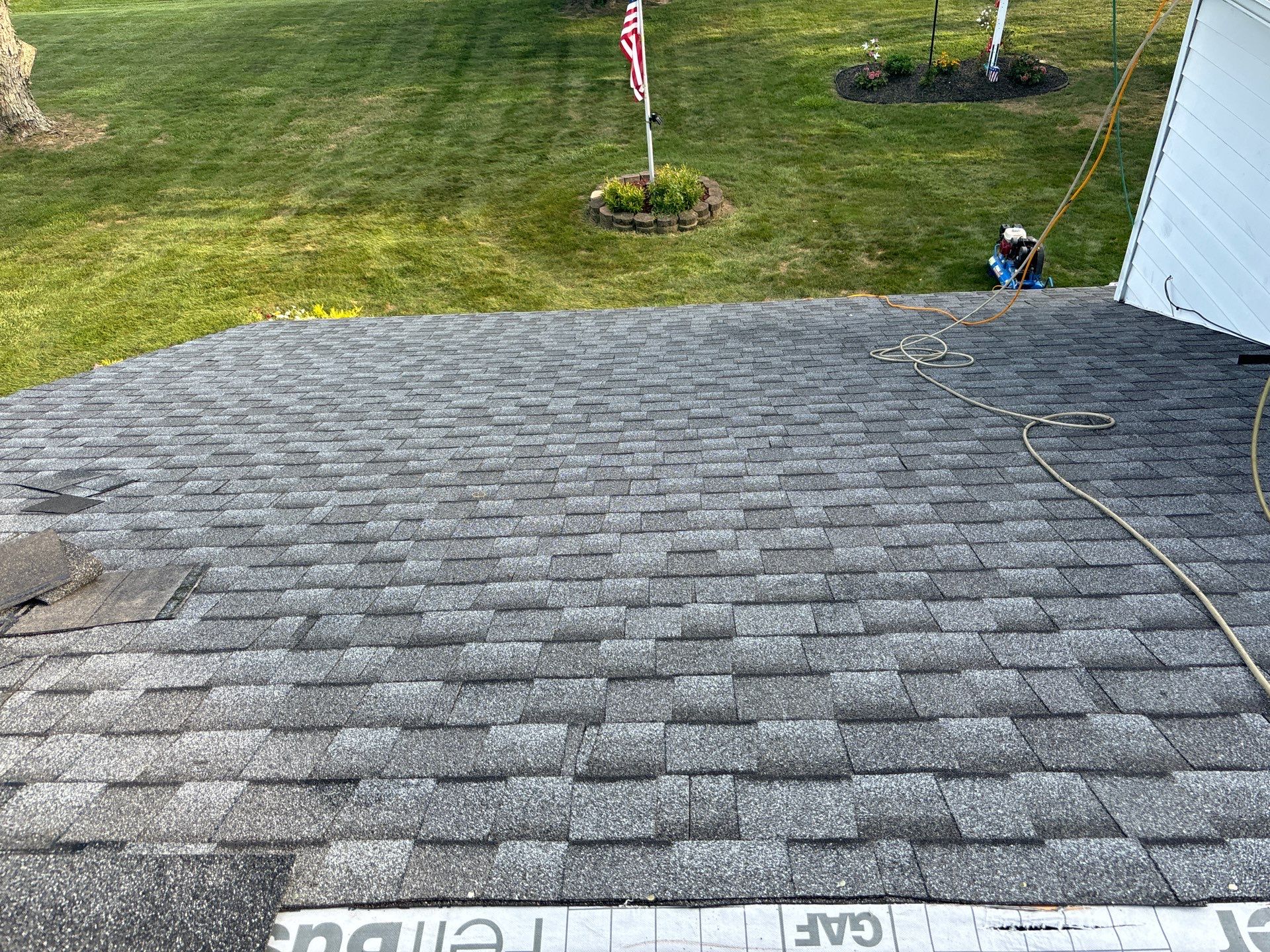 Residential Roofing Installation using Timberline UHDZ Shingles - Pewter Gray by RoofX 