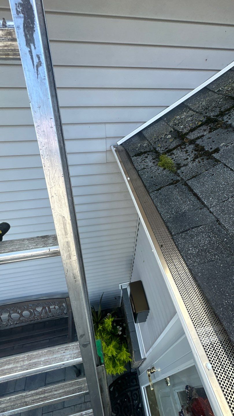 Cleaning and Microguard Installation. by Above All Gutters 