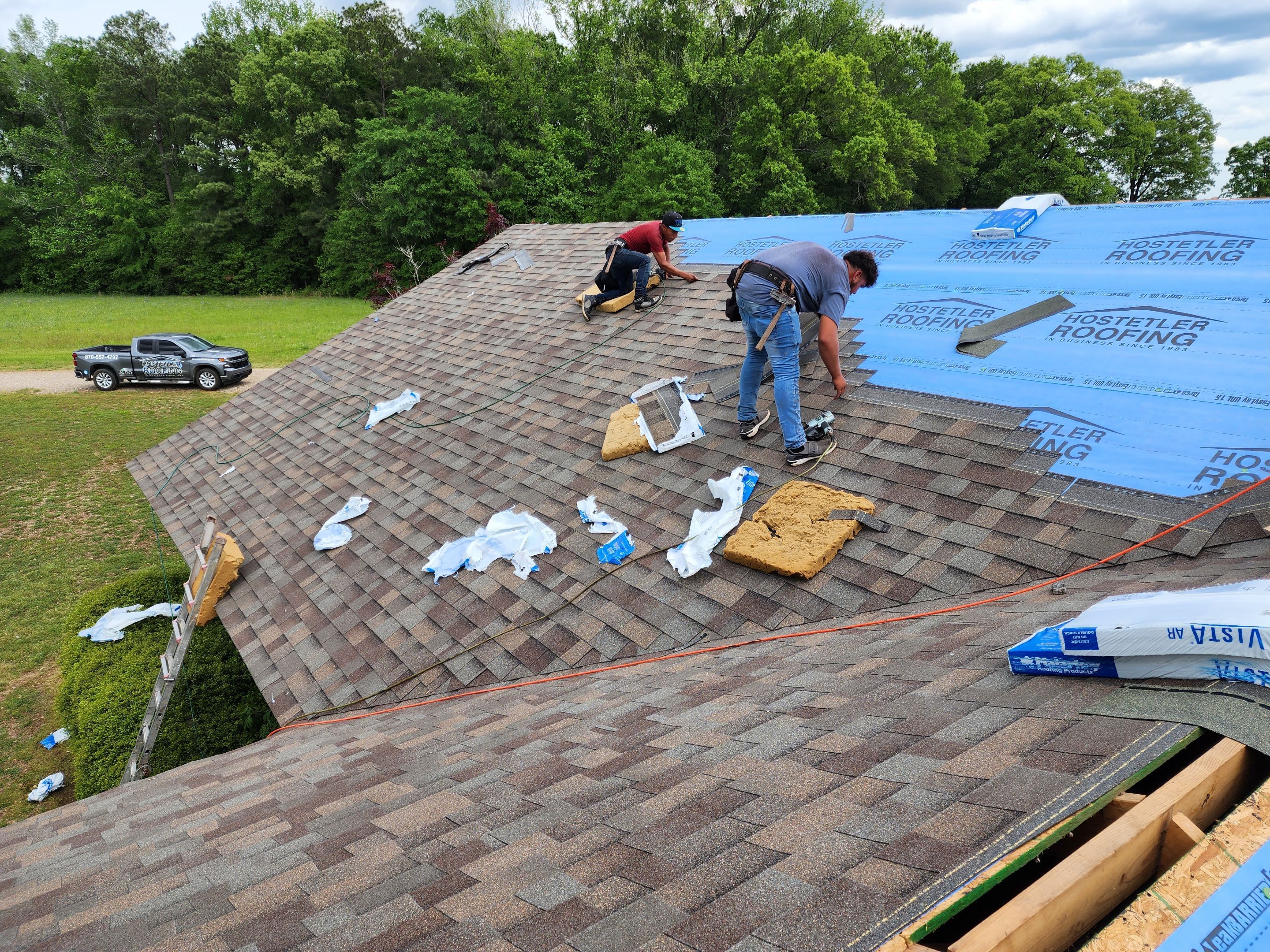 Residential Shingle Reroof using Malarkey Vista by Hostetler Roofing