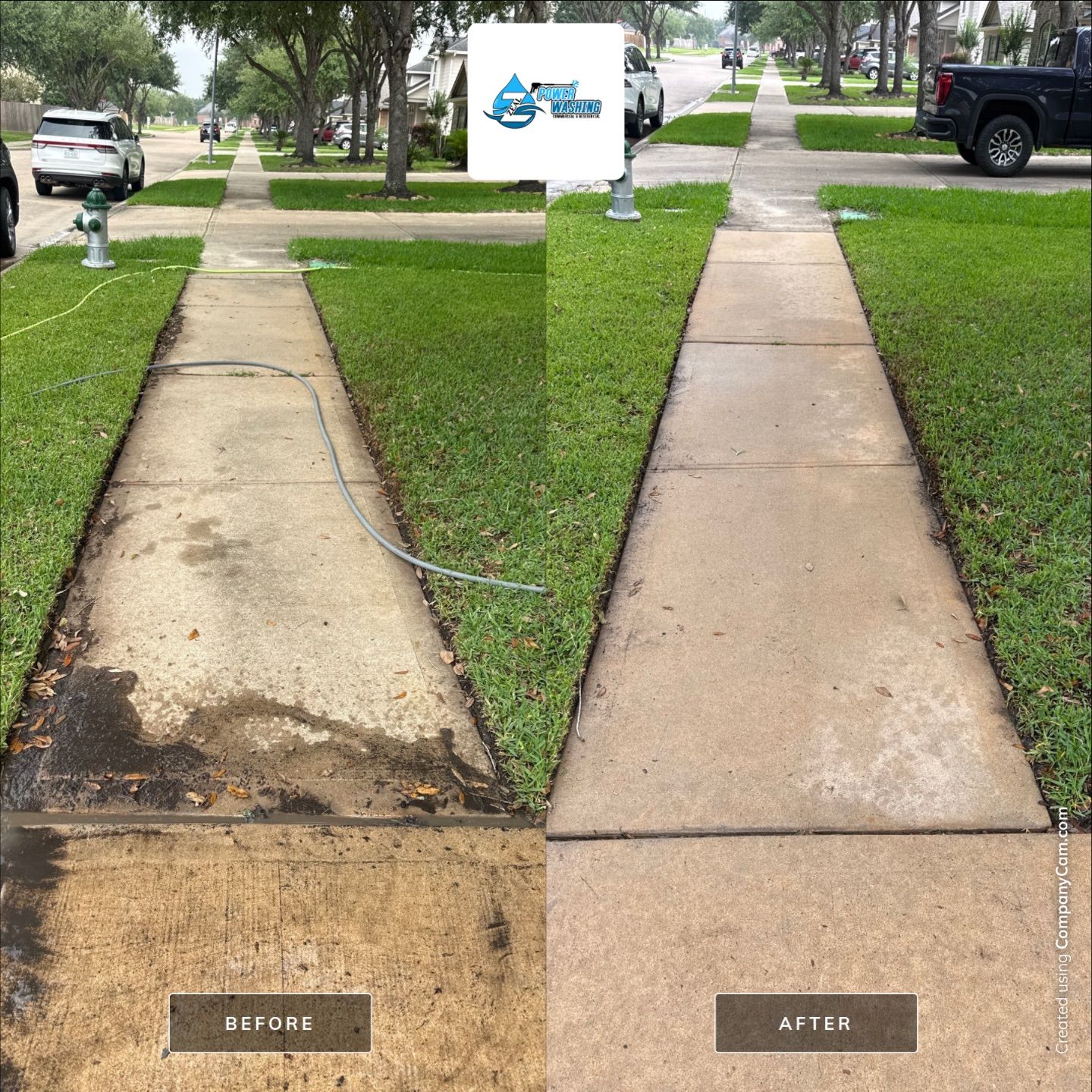 Complete Exterior House Wash and Concrete Cleaning in Fresno by Zeal Power Washing