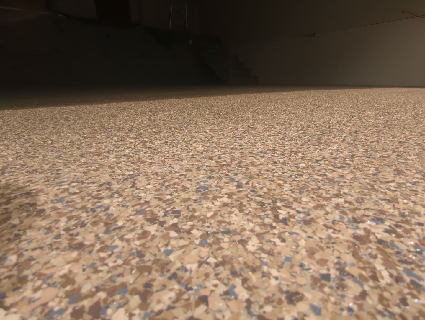 Garage Transformation using Flint by Croc Coatings, LLC