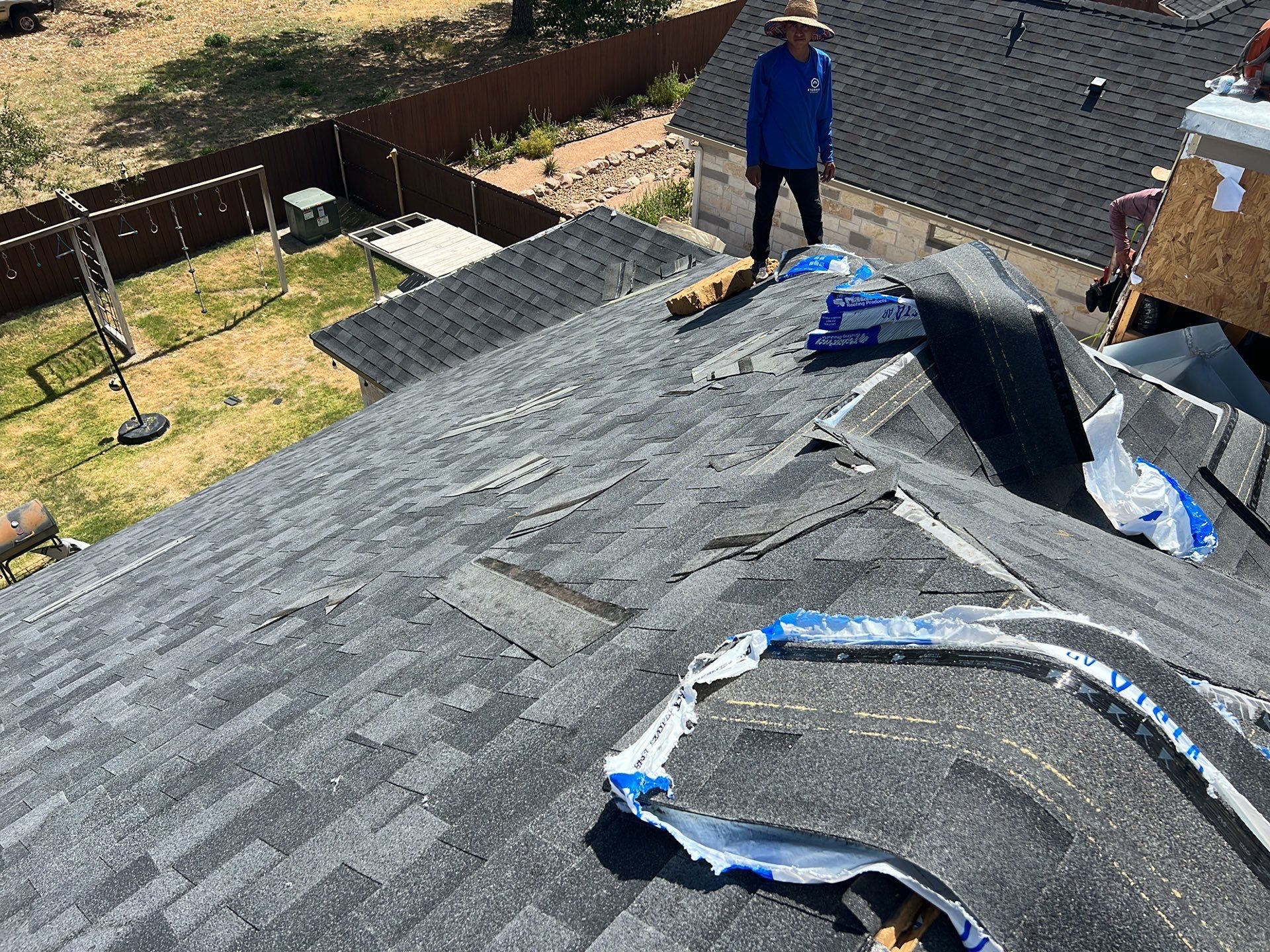 Fredericksburg Residential Roof Replacement and Custom Cedar Privacy Fence by Caliber Restoration LLC