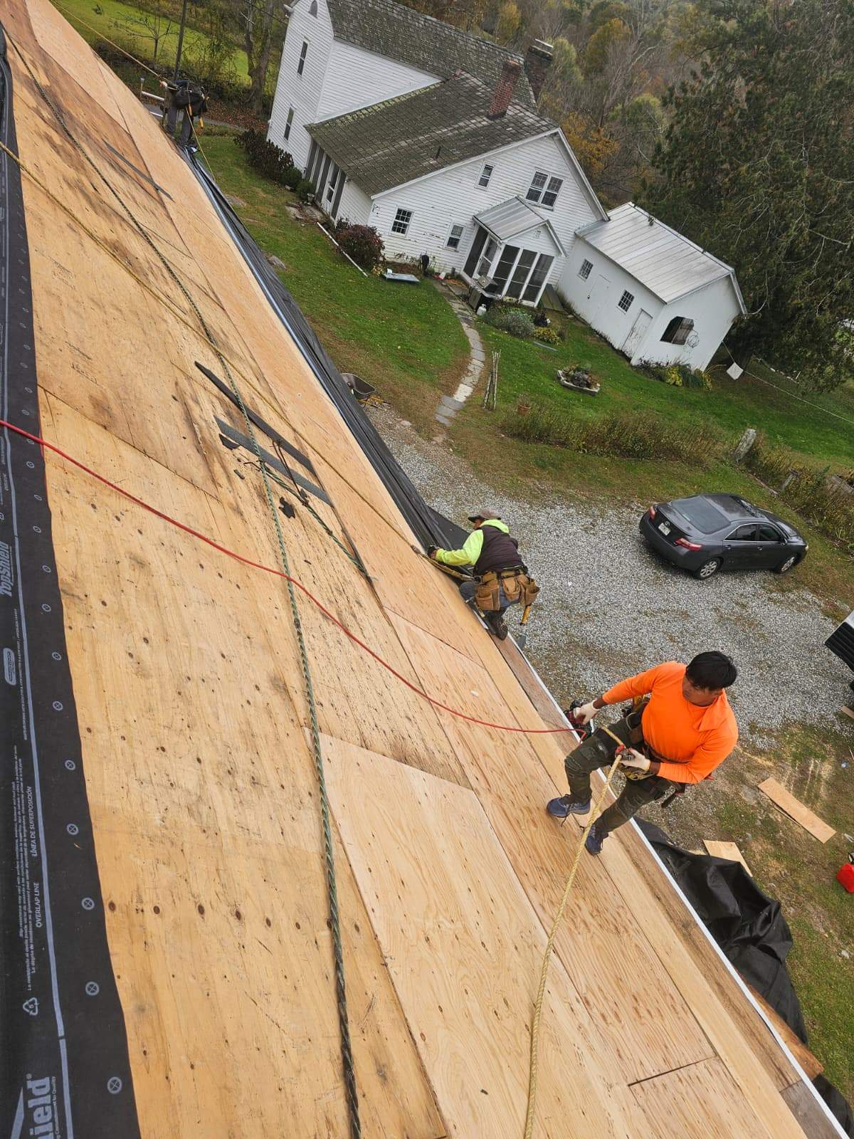 Two-Layer Tear-Off & Full Roof Replacement in Barrington, MA – Owens Corning Duration, Teak by JOHNNYS PRO