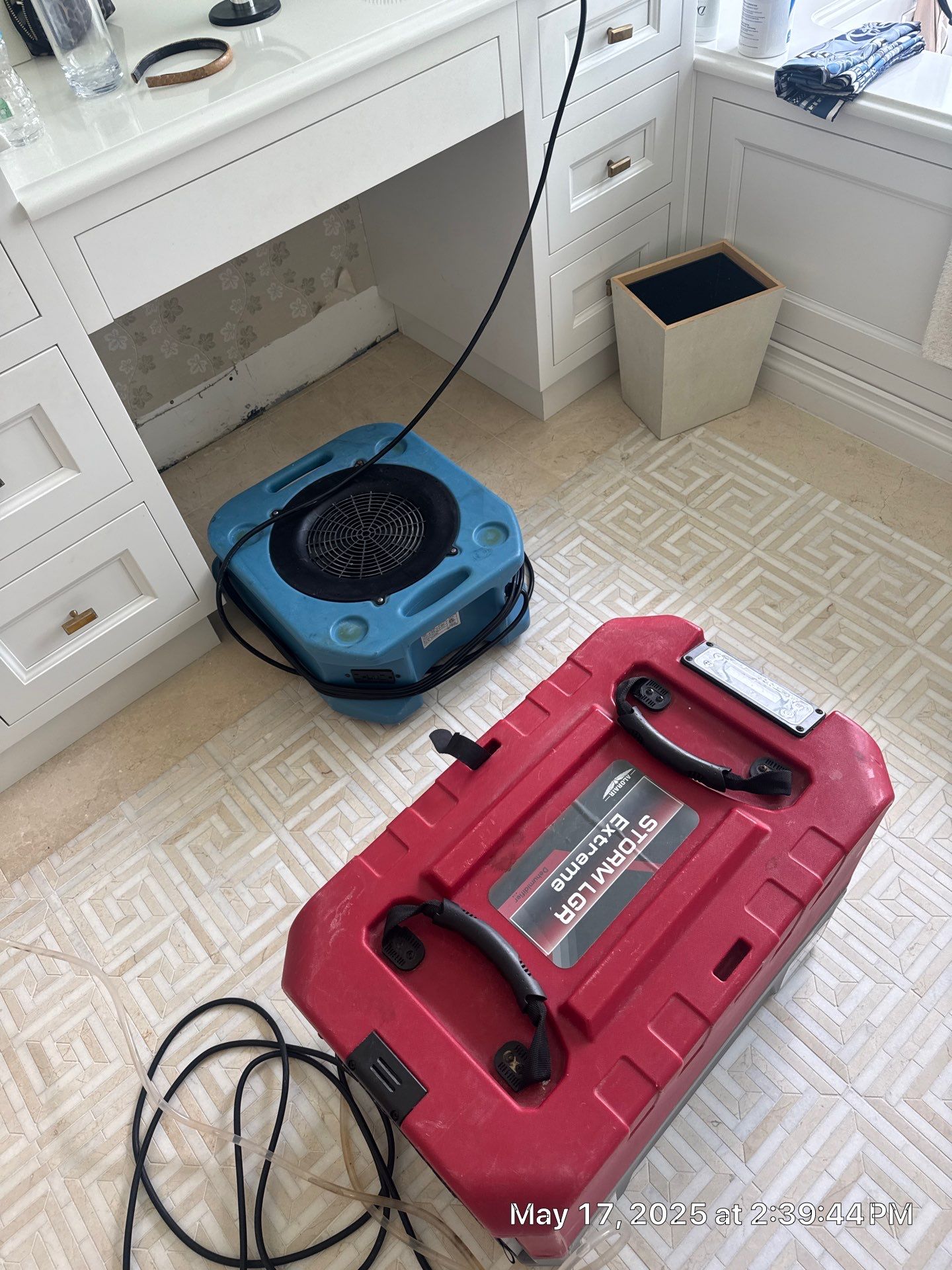 Water Damage using Drying Equipment by SuperClean 