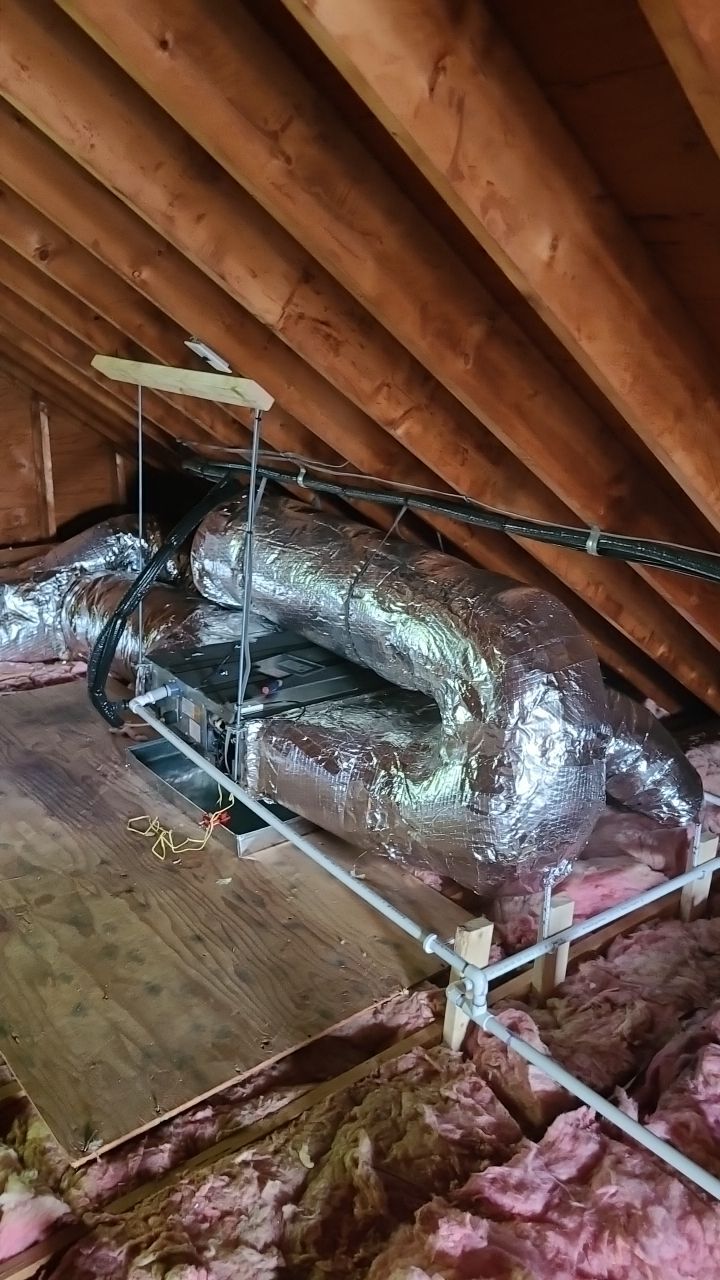 Pead installation for future finished attic by MCP Heating, Cooling And Air Quality, LLC