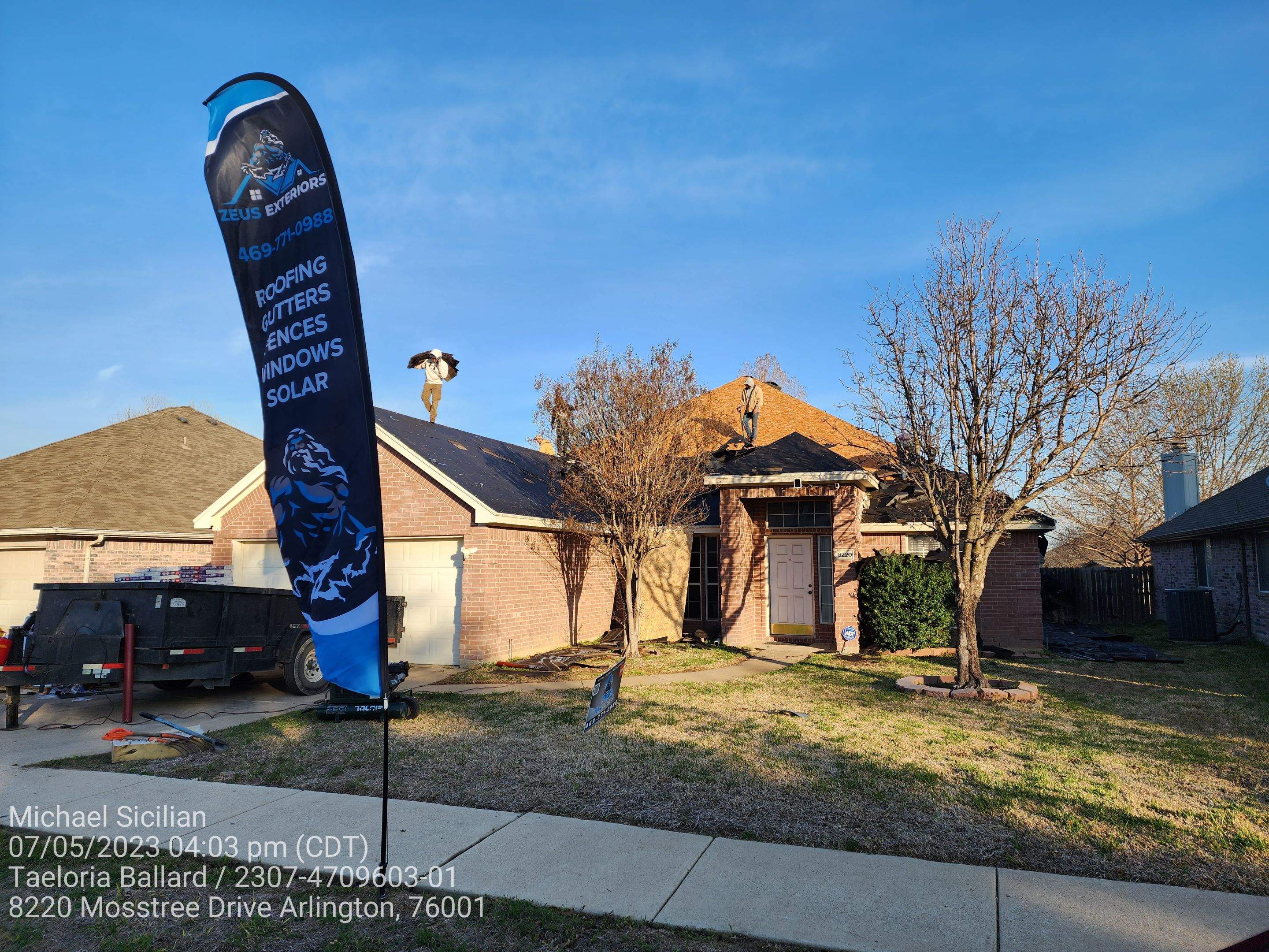 Project in Arlington  by Zeus Exteriors
