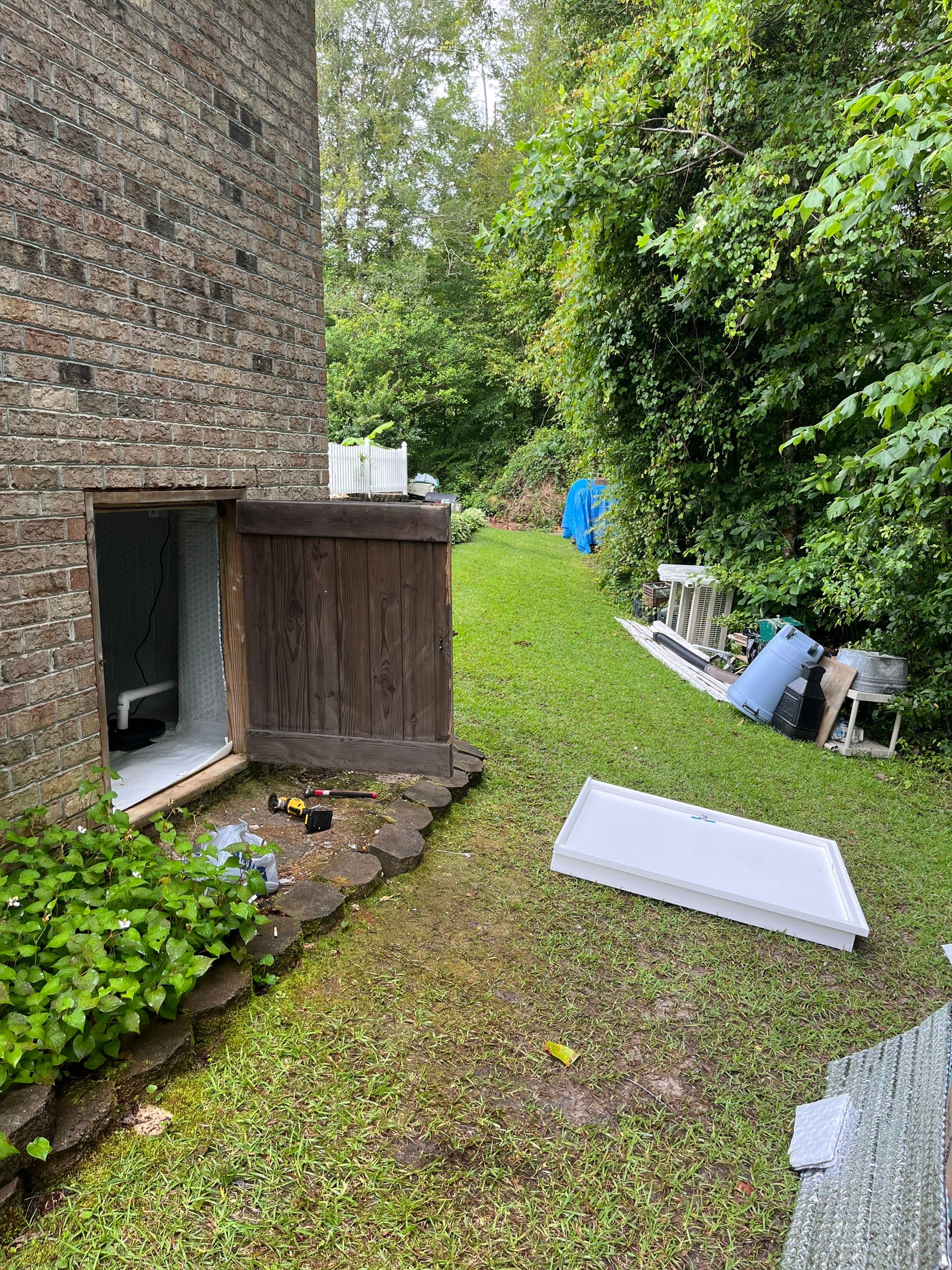 Impact Choice Encapsulation with French Drain, Mold Removal, and Crawlspace Door by Impact Crawlspace
