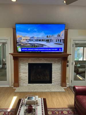 Granite Hearth and Stack Stone Finish in Carrollton