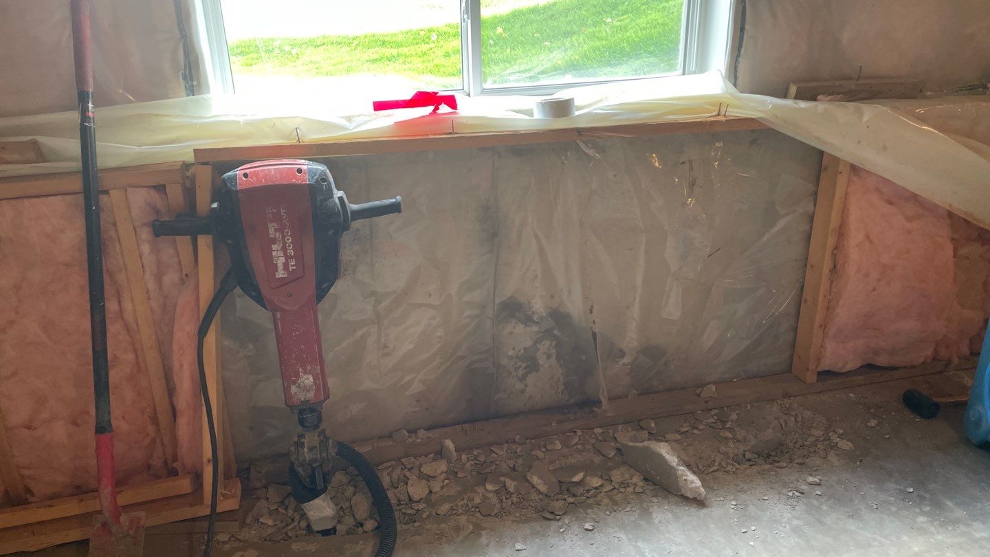 Basement Wall Drainage in Woodbury, MN by Waterproofing Northeast