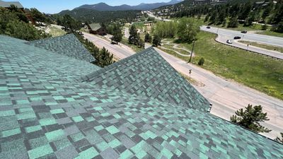 Commercial Roofing Installation using CERTAINTEED NORTHGATE CLIMATE FLEX HD-- HUNTER GREEN