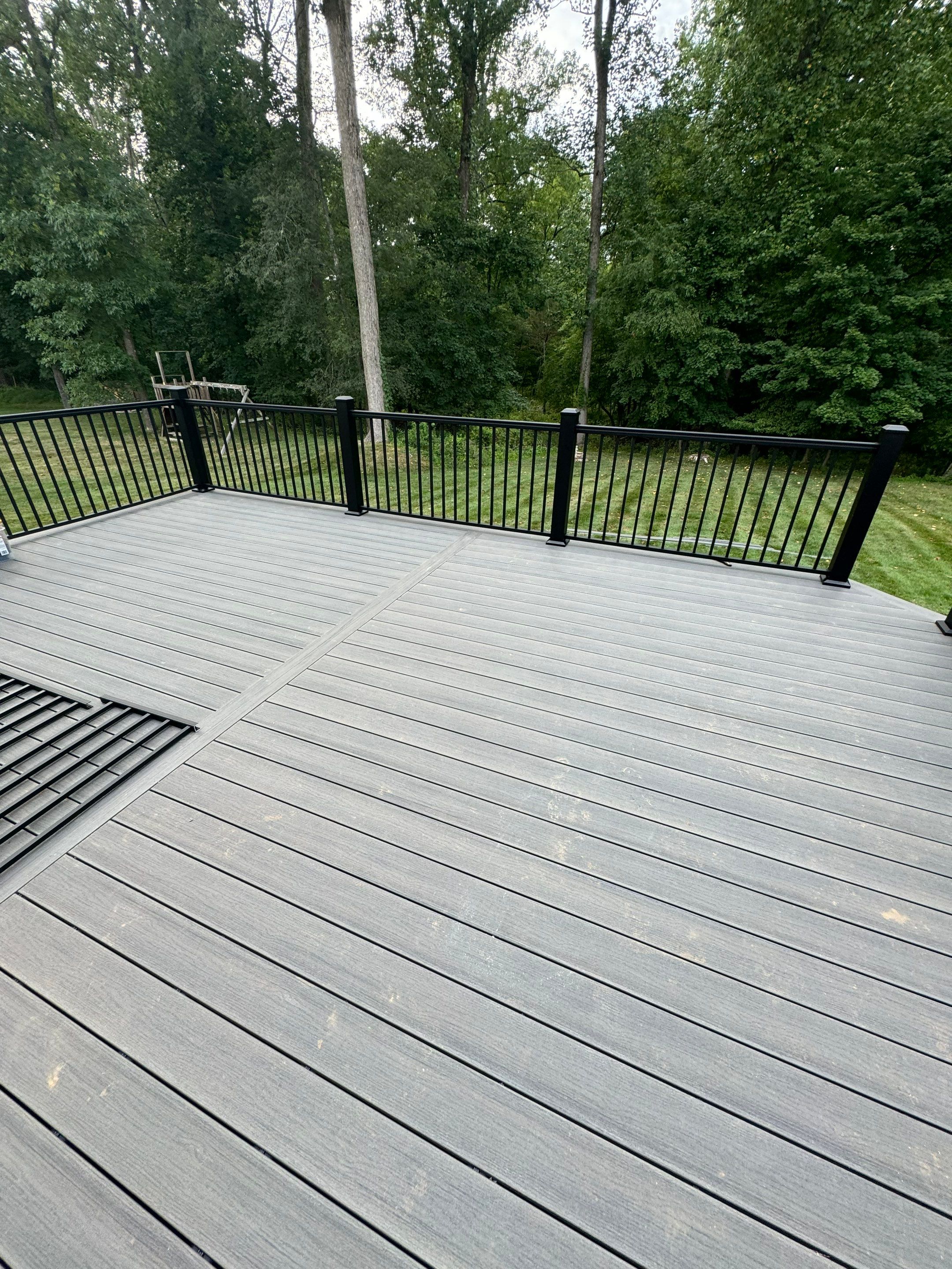 Deck Resurface using Deckorators Vista - Color Driftwood by deck guardian