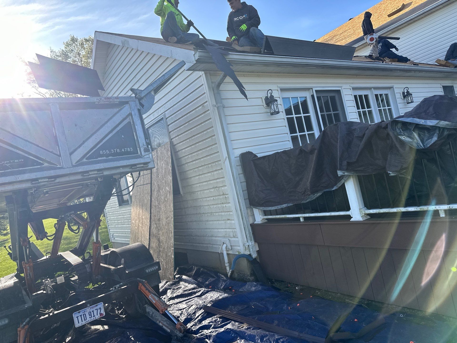 Residential Roofing Installation using Duration Series Shingles - Driftwood by RoofX 
