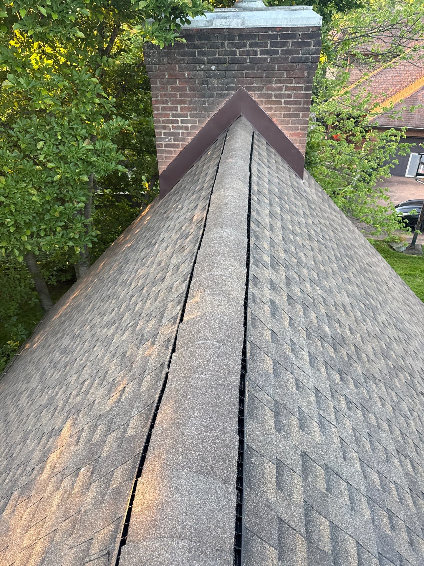 Residential Roofing Installation using GAF Timberline HDZ Barkwood by Rainstoppers Roofing