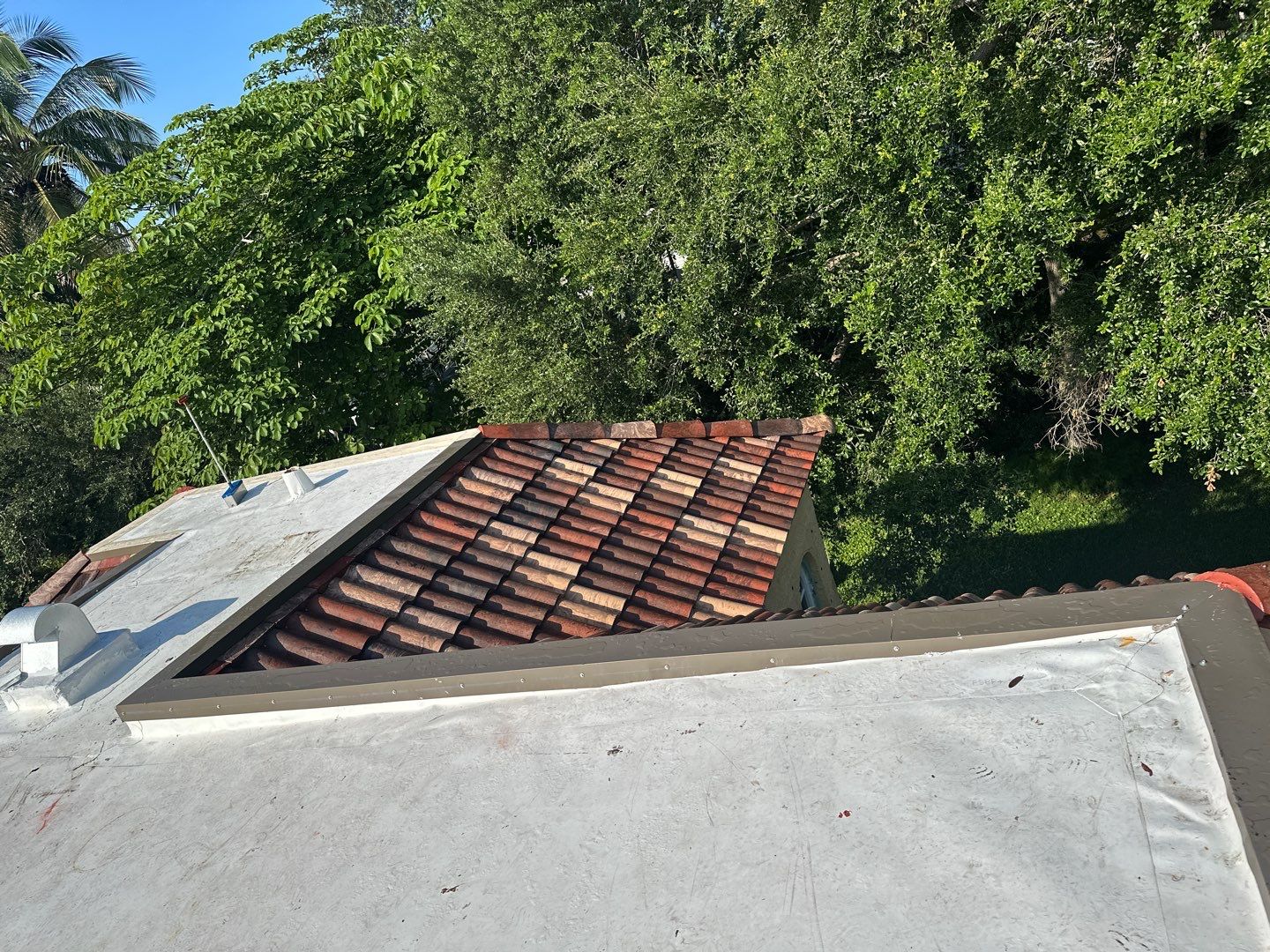 Residential Brava Spanish Tile Install in Coral Gables Miami Florida by International Roofing