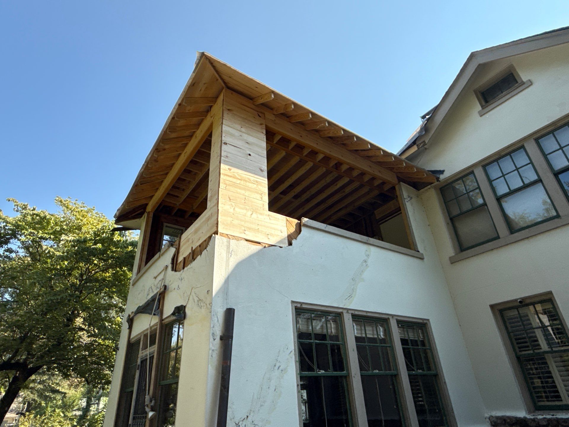 Memphis Home Restoration and Copper Gutter Installation Following Tree Damage by Revival Roofing Services