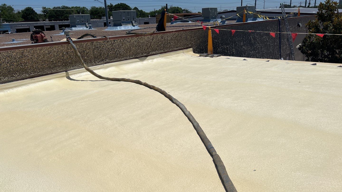 Foam & Metal Roof Restoration – Thermo Sensors (Garland, TX) by All Star Roofing LLC