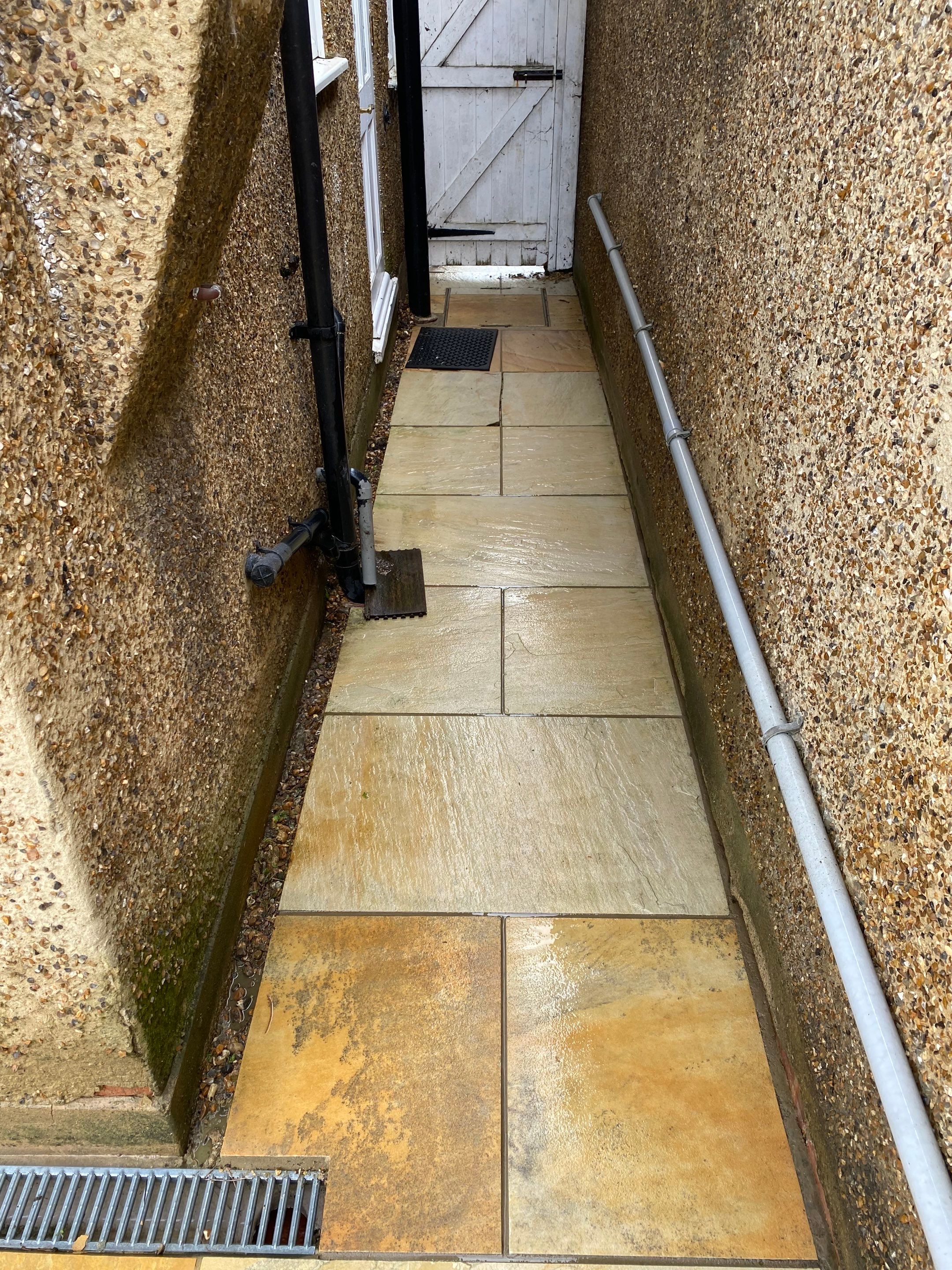 Driveway And Patio Clean using honda 21 ltr/min by Ges Exterior Cleaning ltd