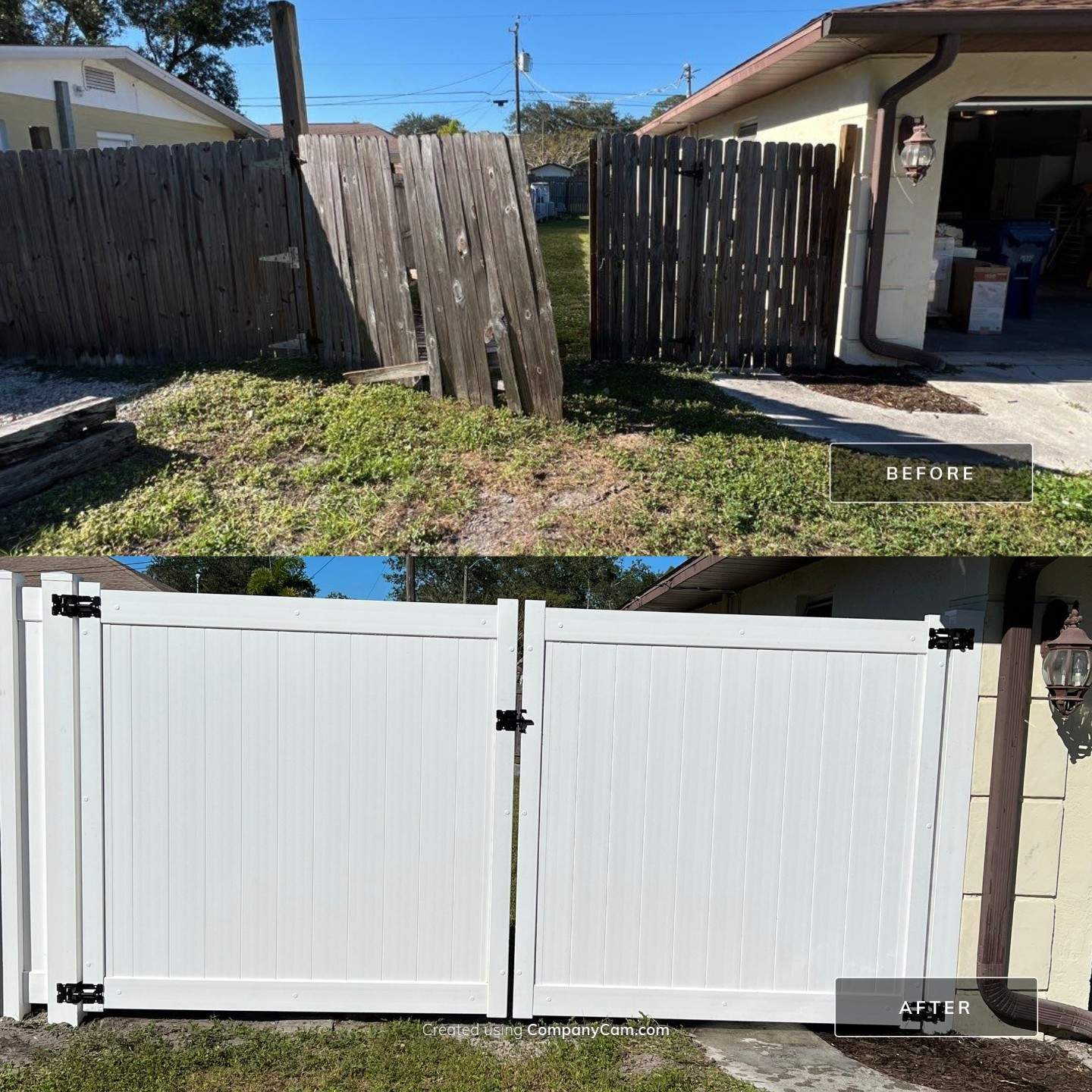 Venice FL 6 ft. Tall White Vinyl Privacy Fence  by Asap fence and gates, LLC