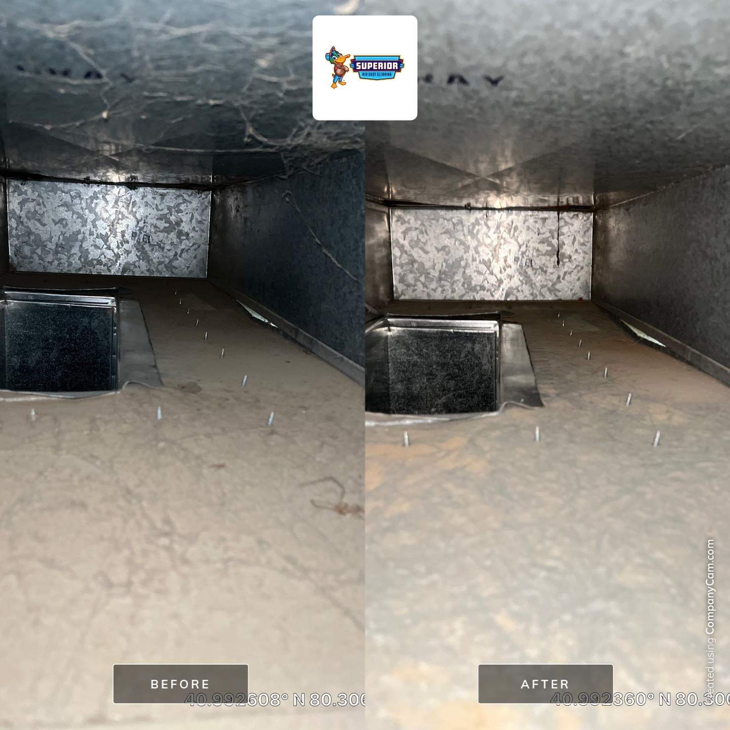 Air Duct Cleaning With a Vacuum Truck in New Castle, PA by Superior Air Duct Cleaning