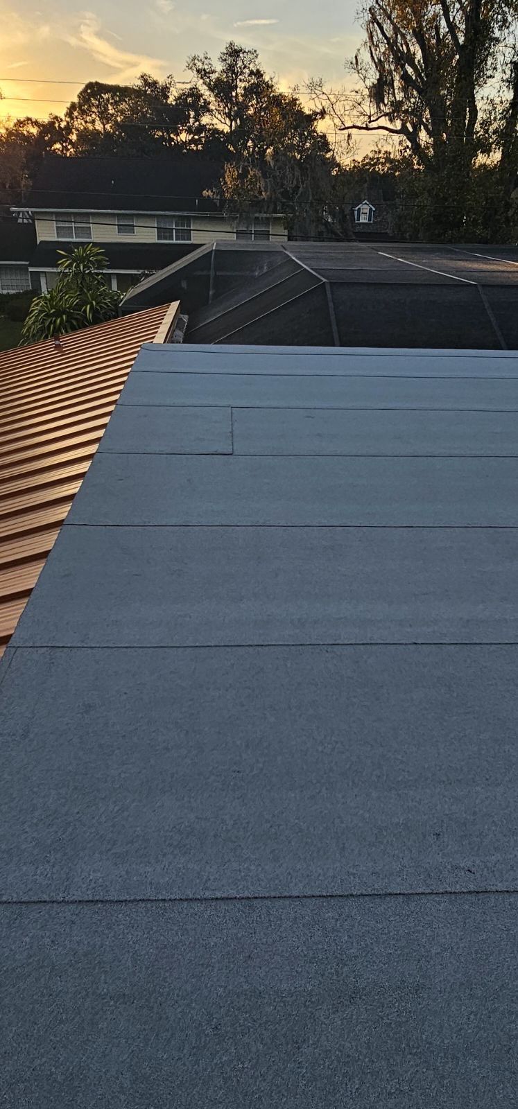 Residential Re-Roof using MS Metals, Copper Penny, Standing Seam. by First Due Roofing