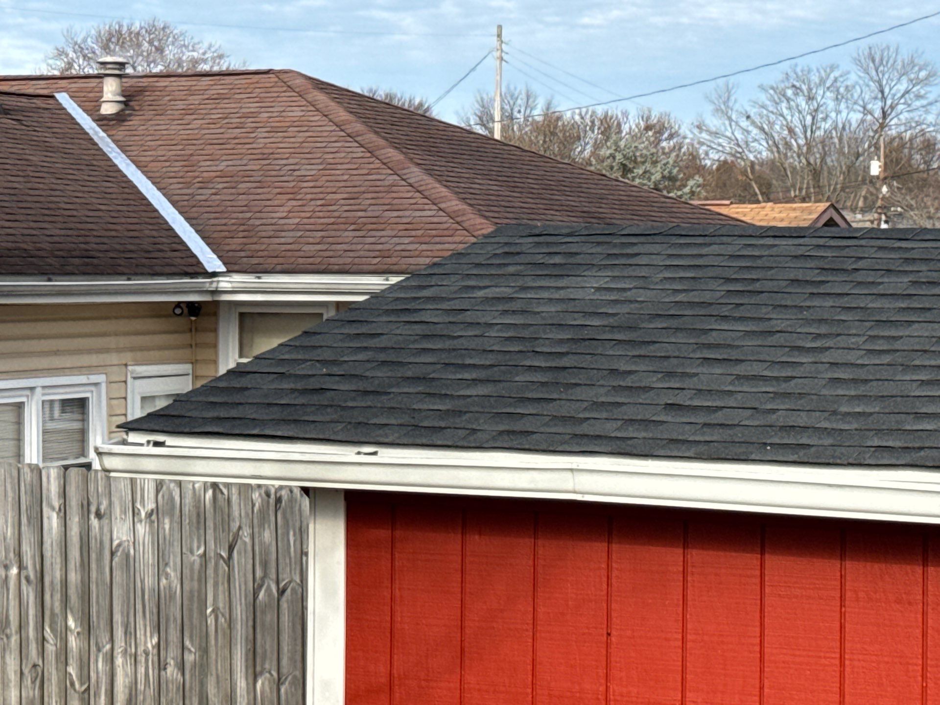 Garage Roof Installation using GAF Timberline HDZ Charcoal by Rainstoppers Roofing
