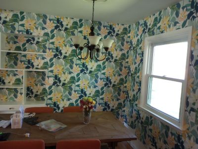 Repaint rooms, and Wallpaper install.
