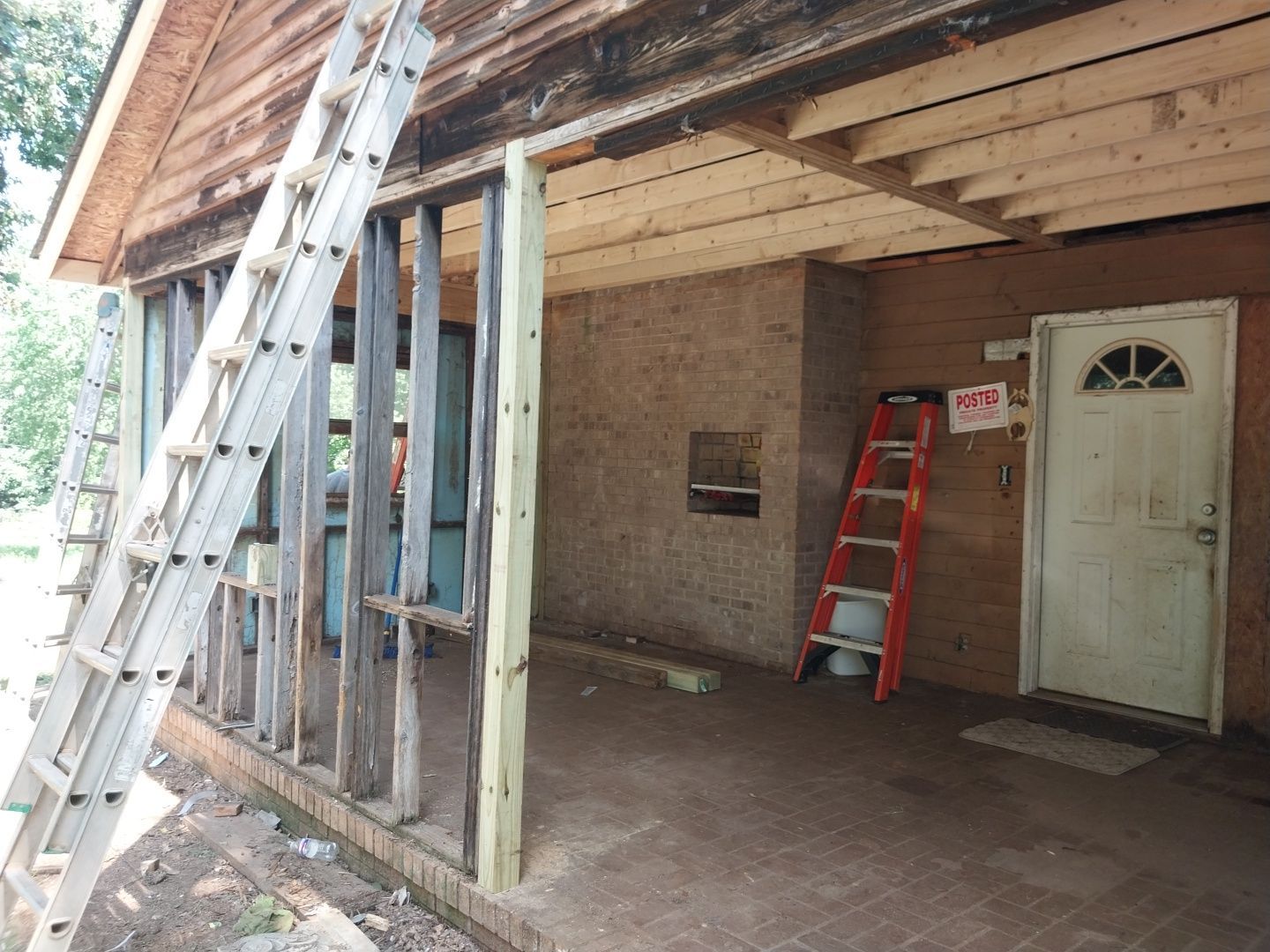Syler roofing job by BROCK BUILDERS 