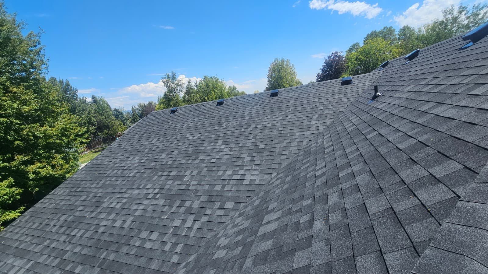 Complete Residential Roof Replacement Featuring Gray Architectural Shingles in Meridian by Olive Roofing